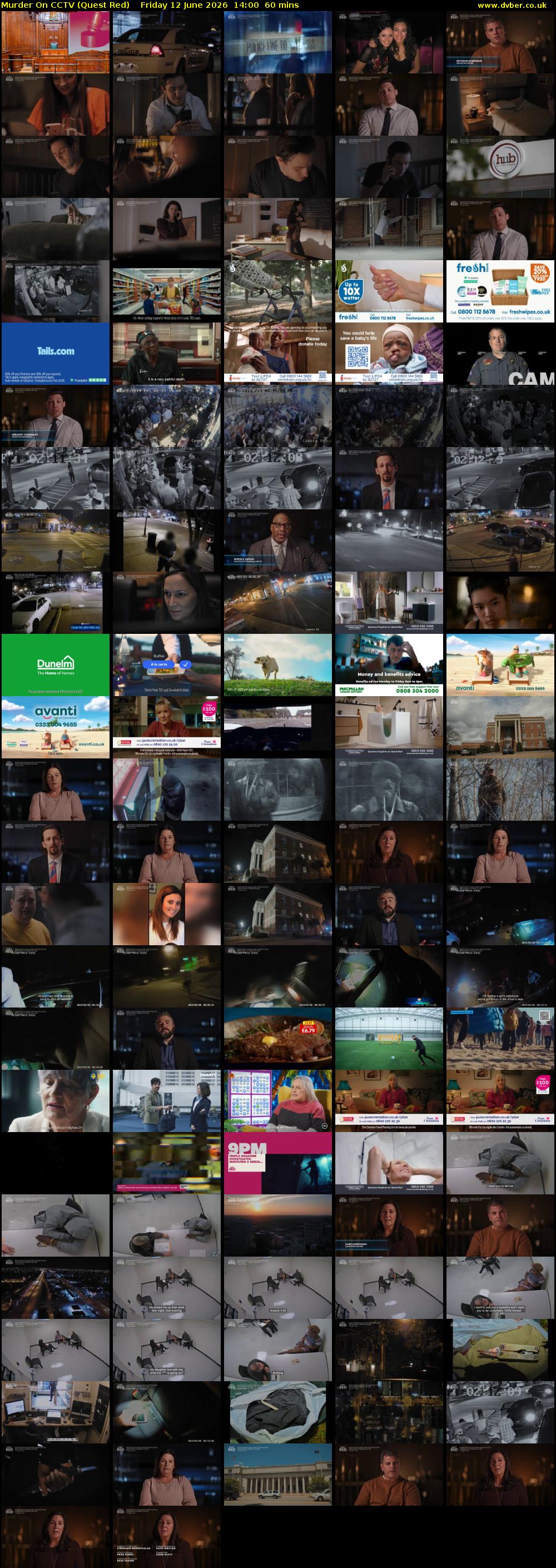 Murder On CCTV (Quest Red) Friday 12 June 2026 14:00 - 15:00