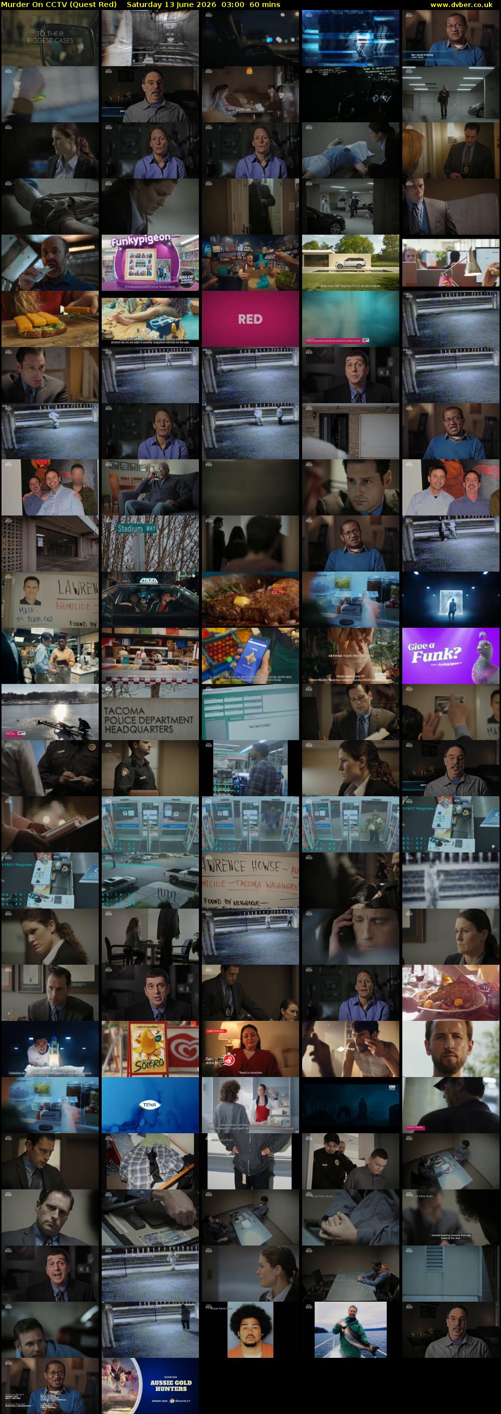 Murder On CCTV (Quest Red) Saturday 13 June 2026 03:00 - 04:00