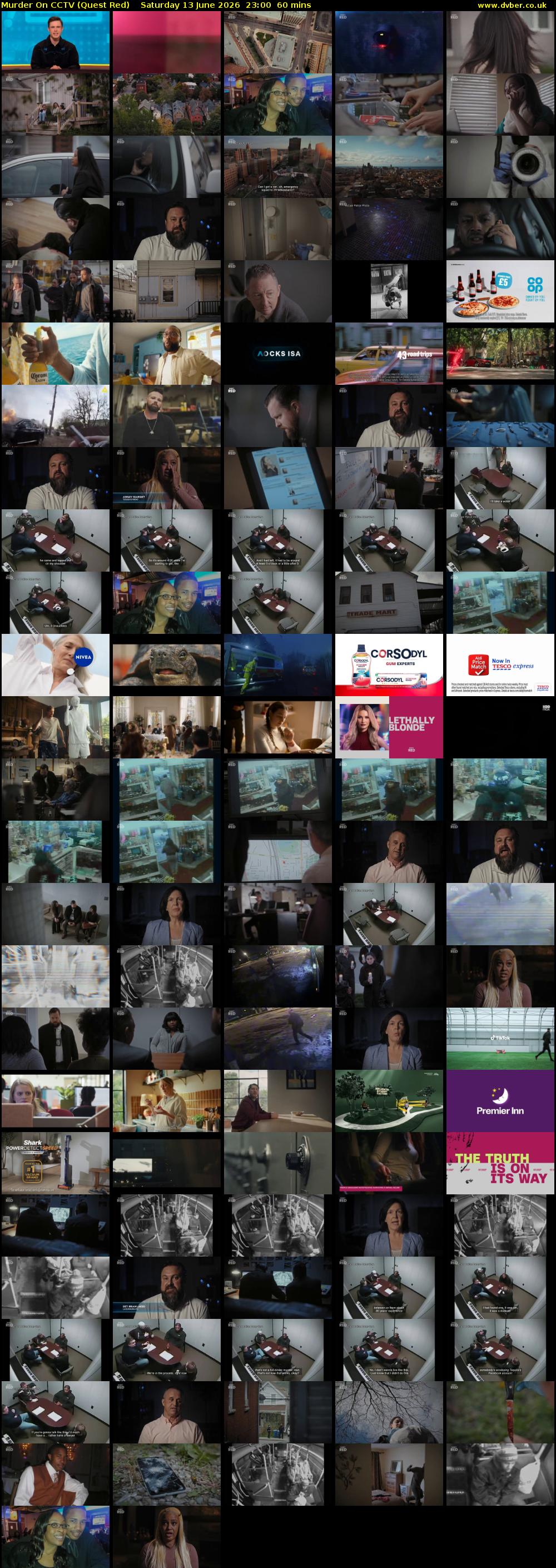 Murder On CCTV (Quest Red) Saturday 13 June 2026 23:00 - 00:00