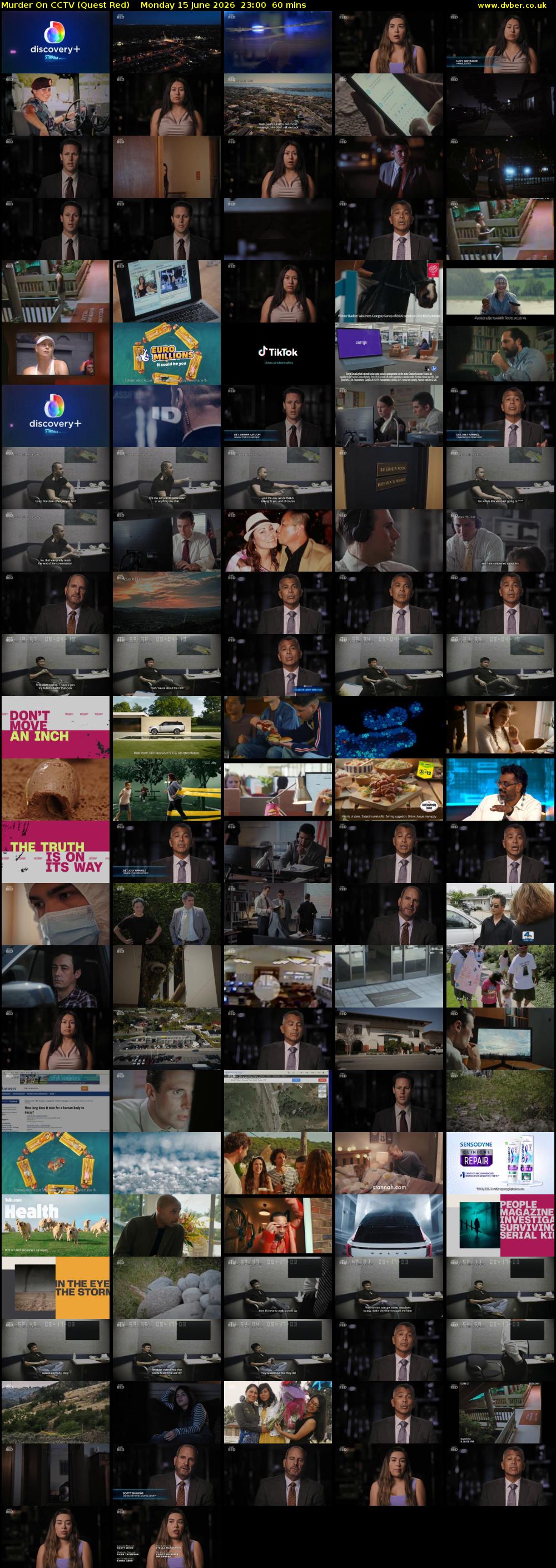 Murder On CCTV (Quest Red) Monday 15 June 2026 23:00 - 00:00
