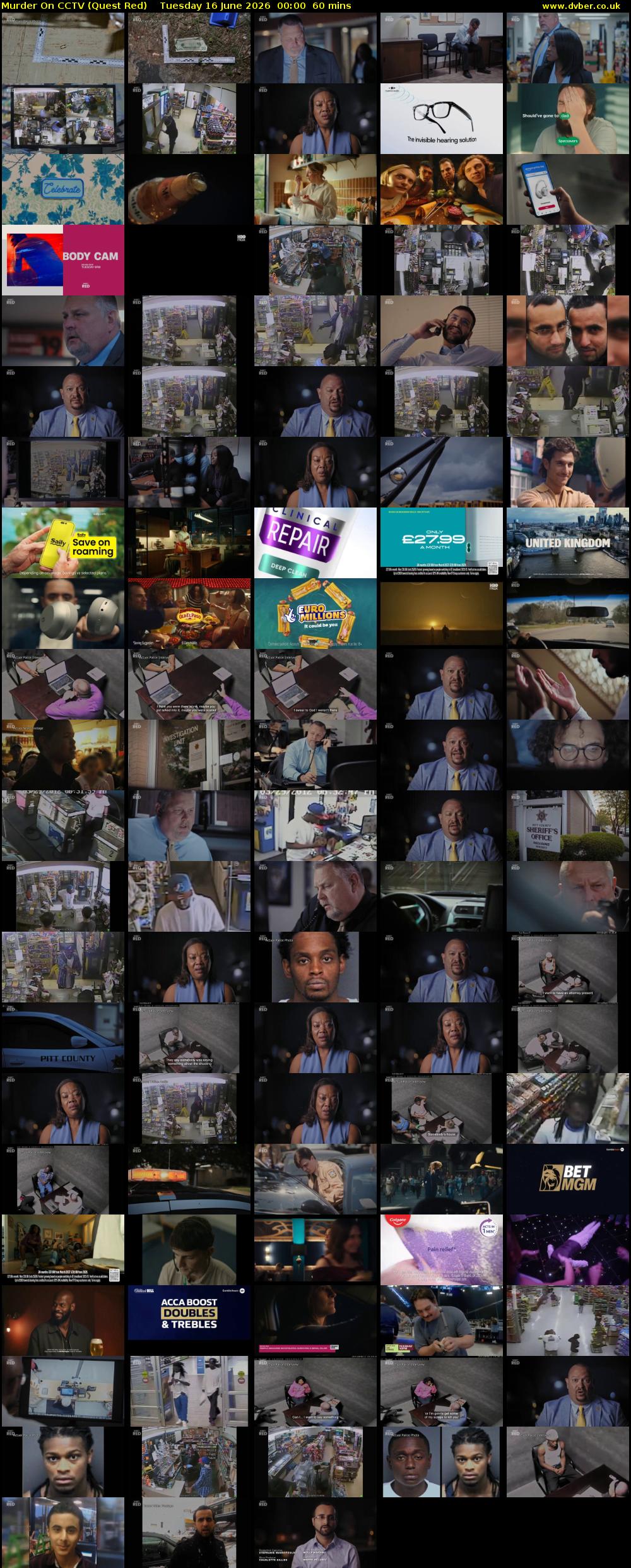 Murder On CCTV (Quest Red) Tuesday 16 June 2026 00:00 - 01:00