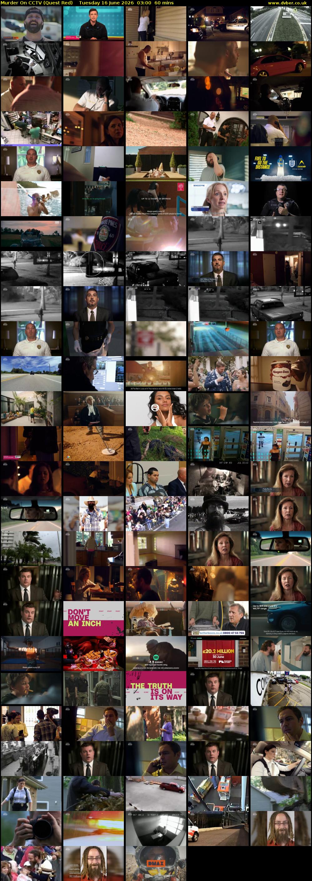 Murder On CCTV (Quest Red) Tuesday 16 June 2026 03:00 - 04:00