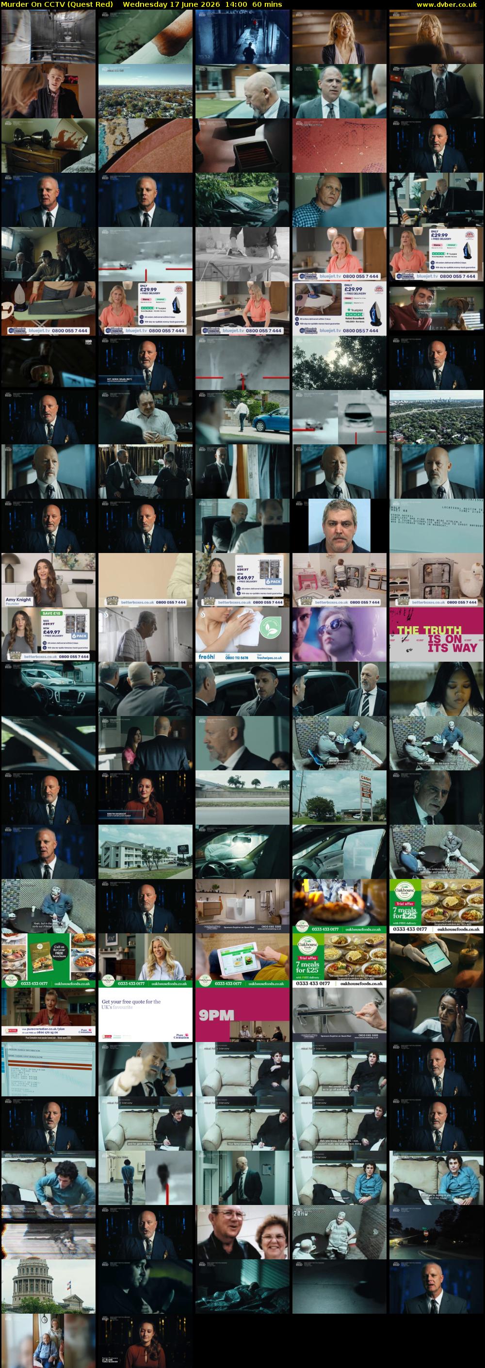 Murder On CCTV (Quest Red) Wednesday 17 June 2026 14:00 - 15:00