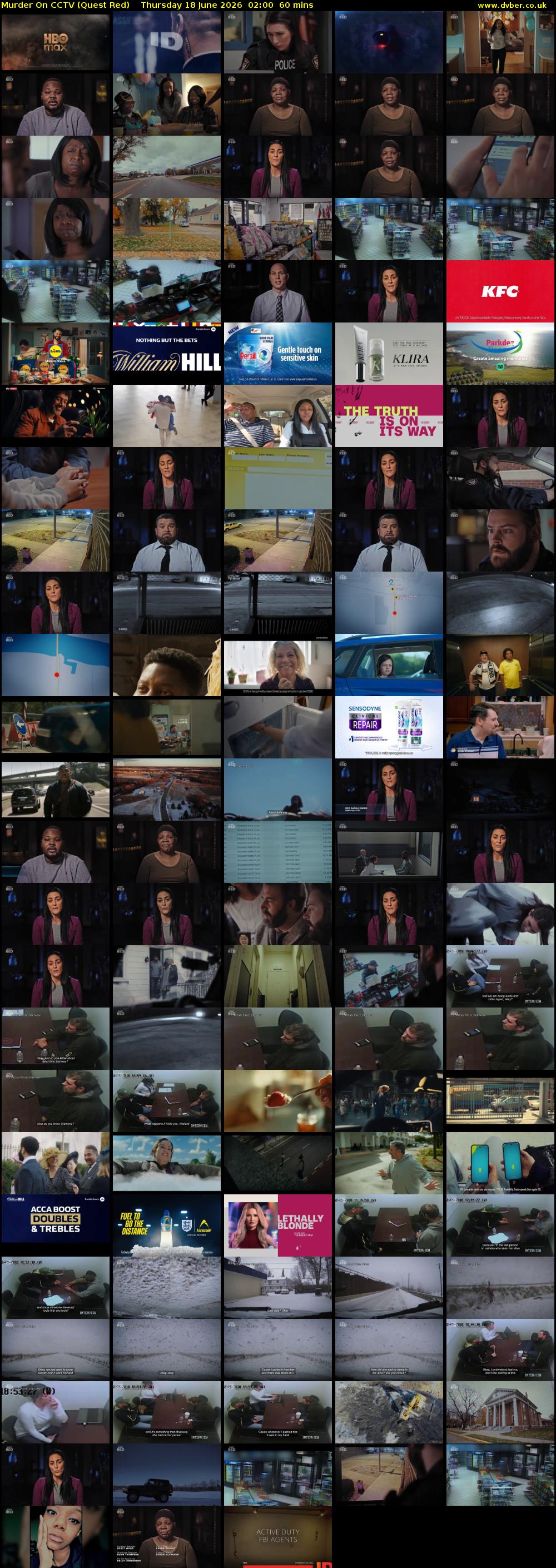 Murder On CCTV (Quest Red) Thursday 18 June 2026 02:00 - 03:00