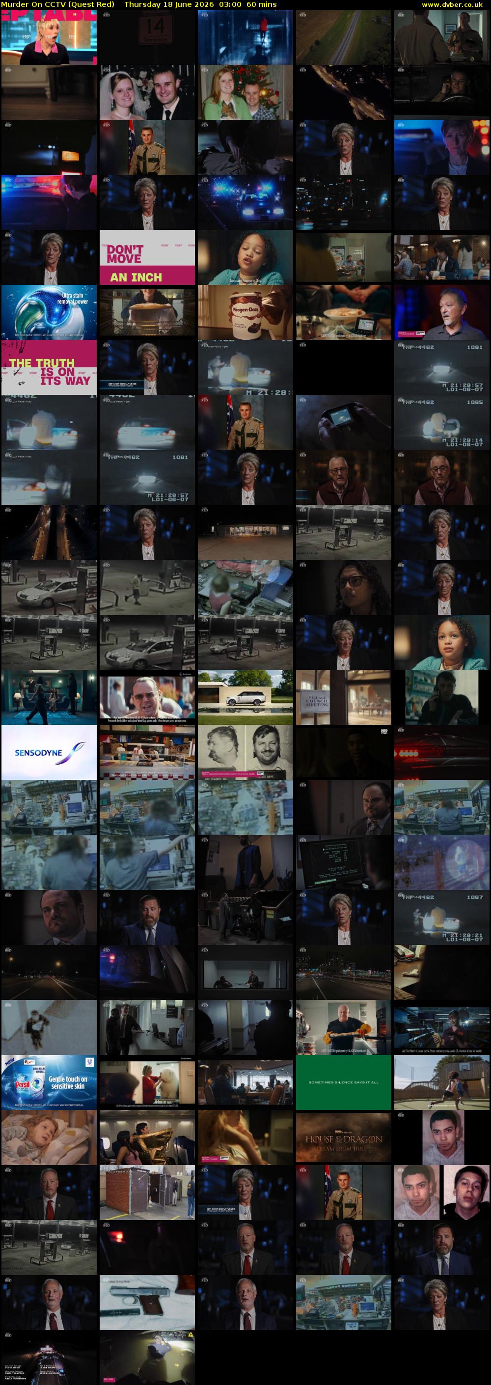 Murder On CCTV (Quest Red) Thursday 18 June 2026 03:00 - 04:00