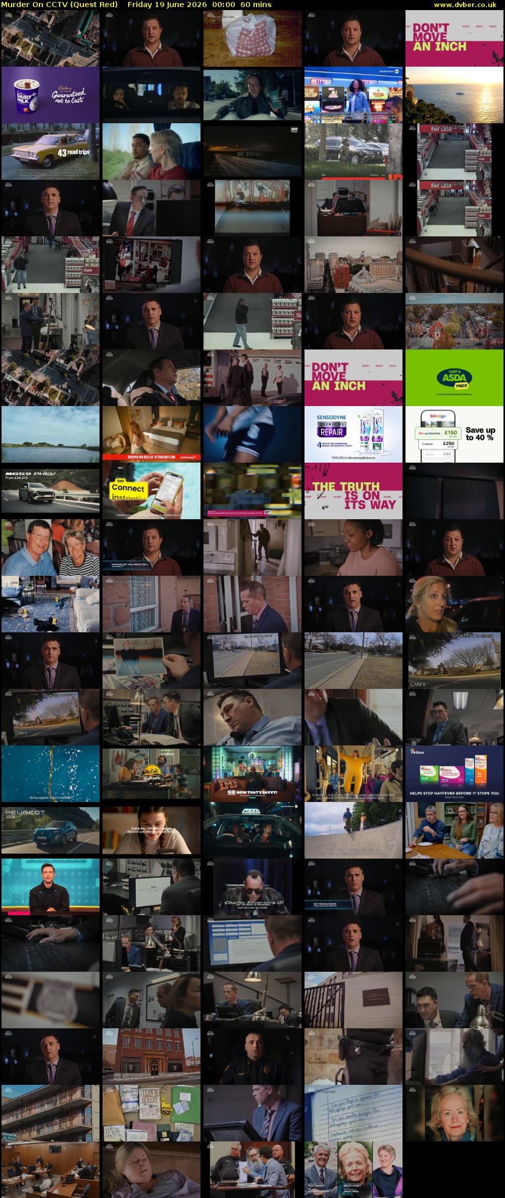 Murder On CCTV (Quest Red) Friday 19 June 2026 00:00 - 01:00