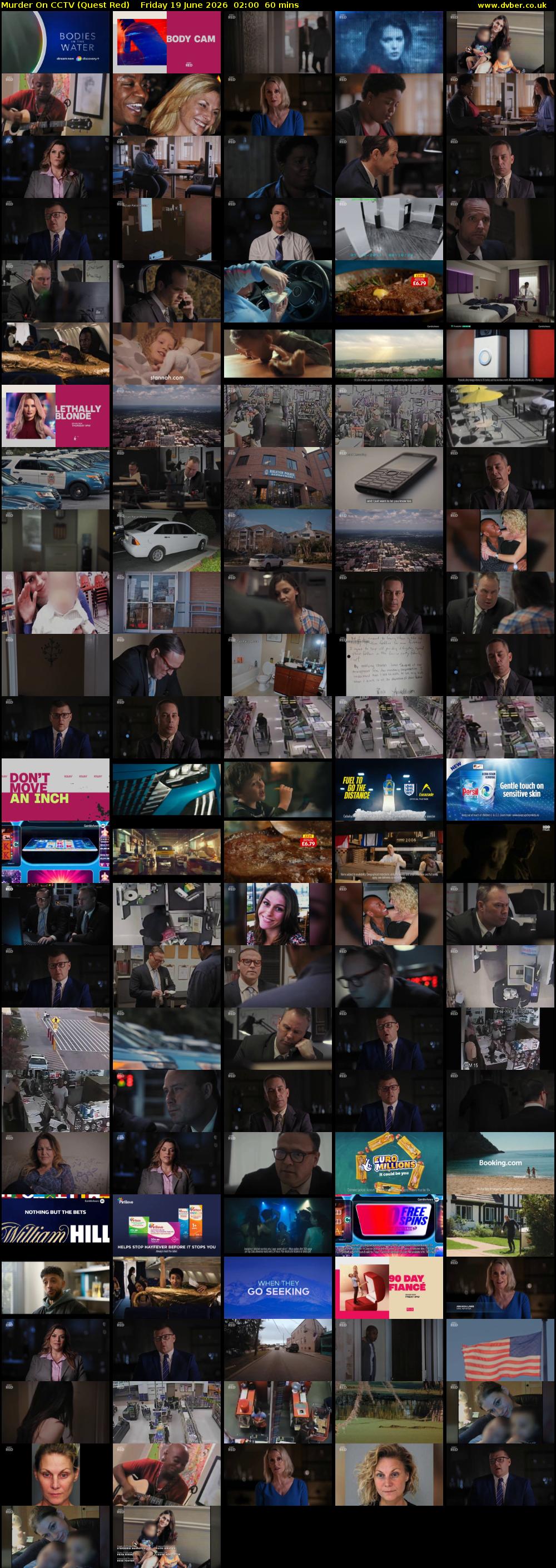 Murder On CCTV (Quest Red) Friday 19 June 2026 02:00 - 03:00