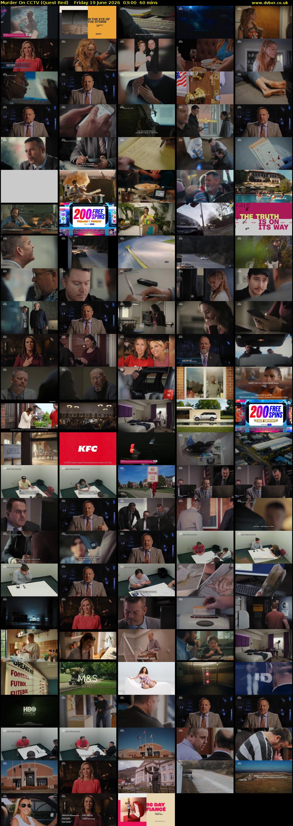 Murder On CCTV (Quest Red) Friday 19 June 2026 03:00 - 04:00