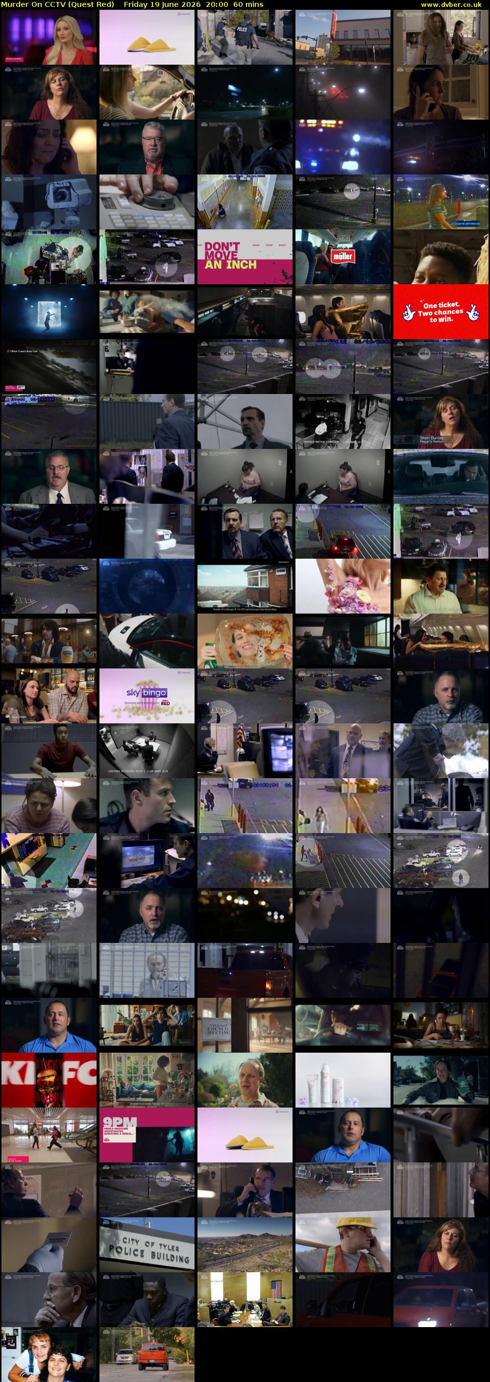 Murder On CCTV (Quest Red) Friday 19 June 2026 20:00 - 21:00