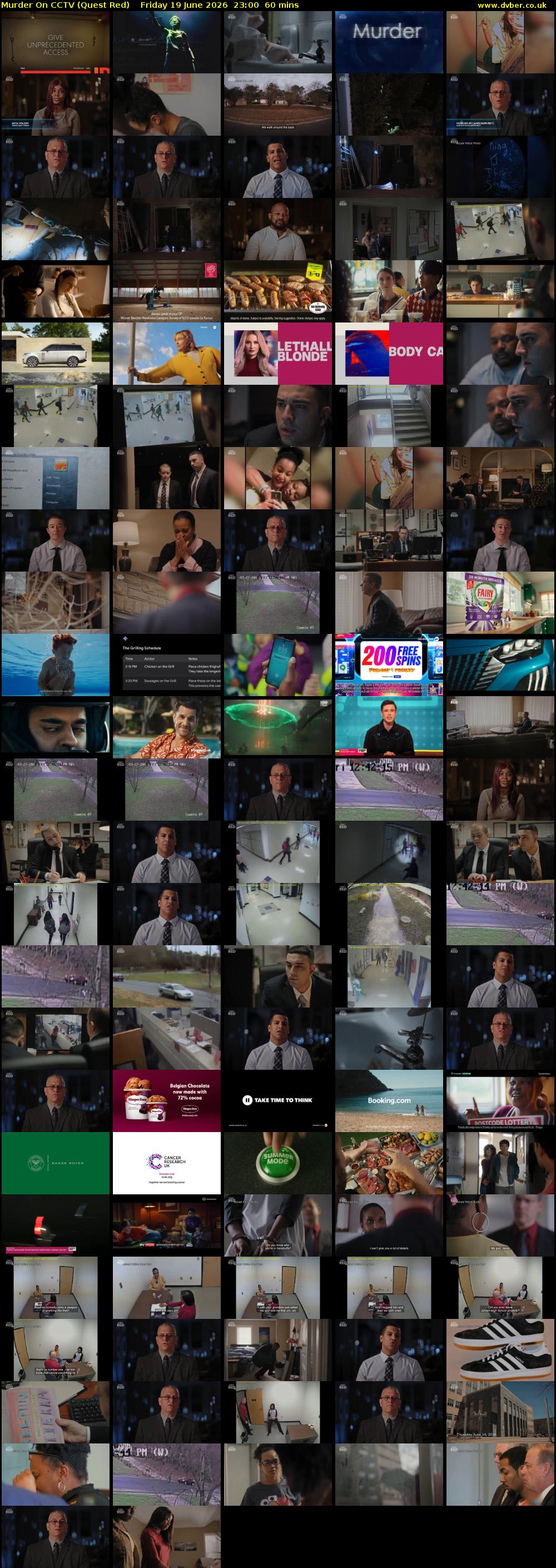 Murder On CCTV (Quest Red) Friday 19 June 2026 23:00 - 00:00