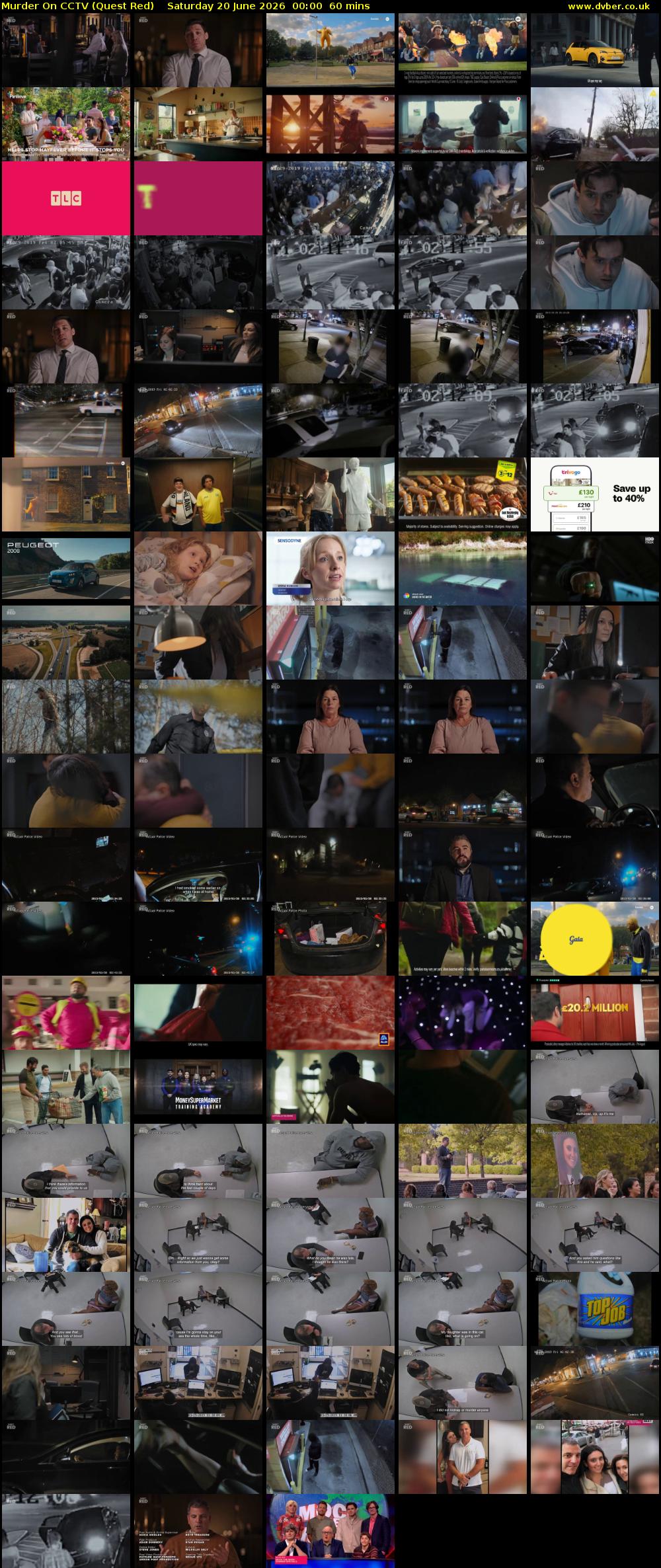 Murder On CCTV (Quest Red) Saturday 20 June 2026 00:00 - 01:00