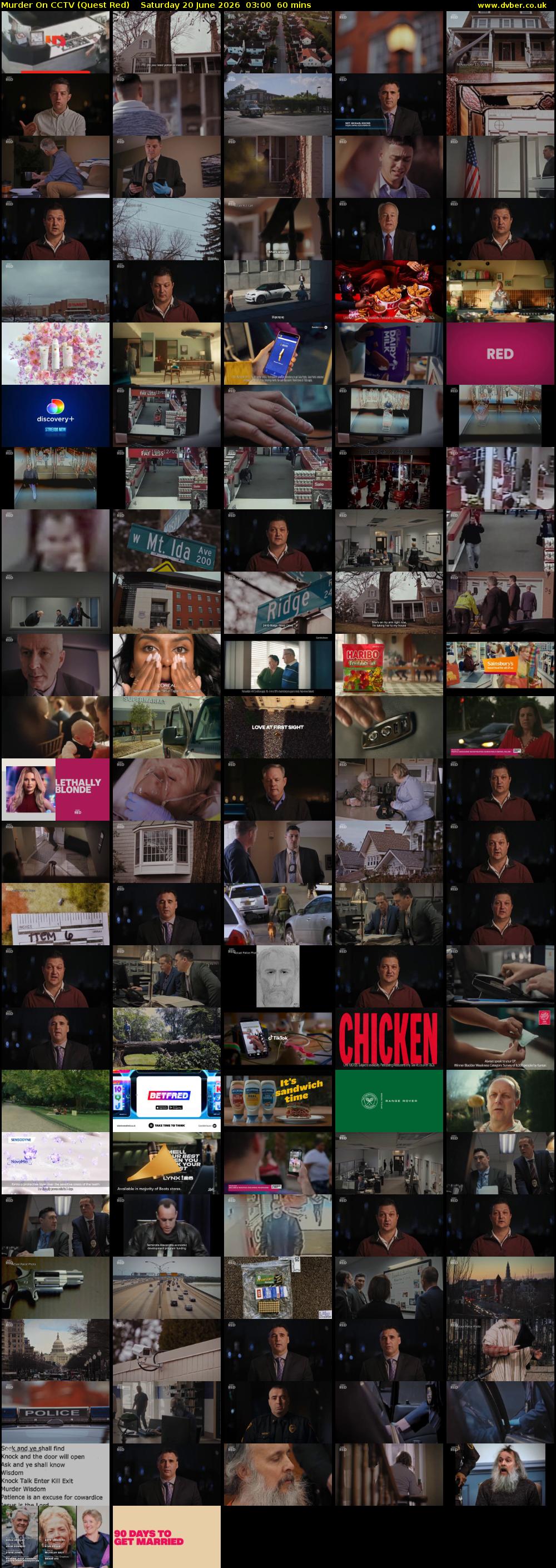 Murder On CCTV (Quest Red) Saturday 20 June 2026 03:00 - 04:00