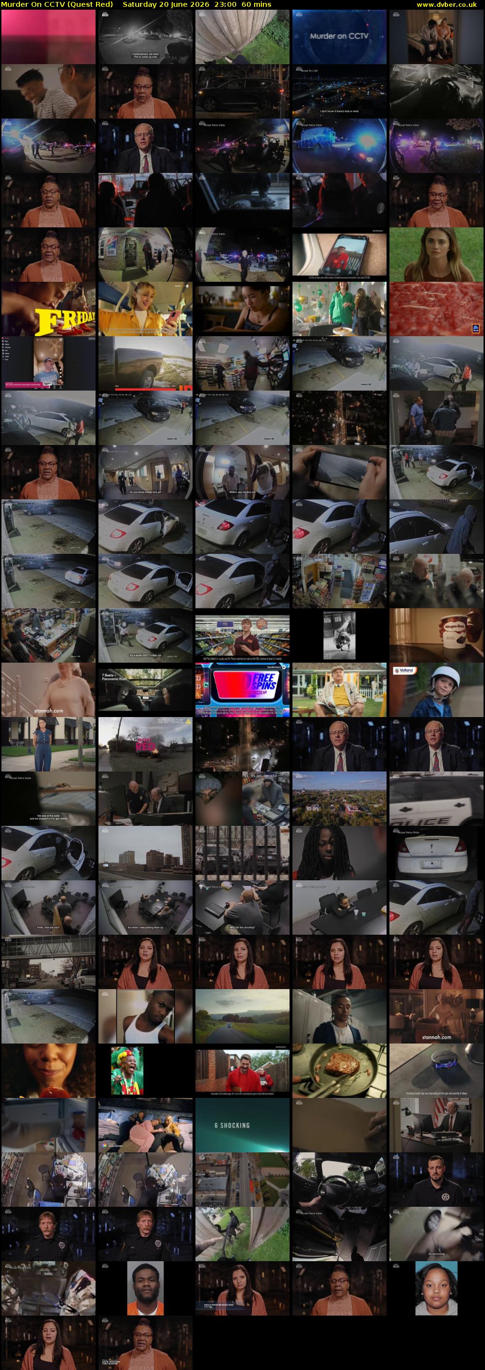 Murder On CCTV (Quest Red) Saturday 20 June 2026 23:00 - 00:00