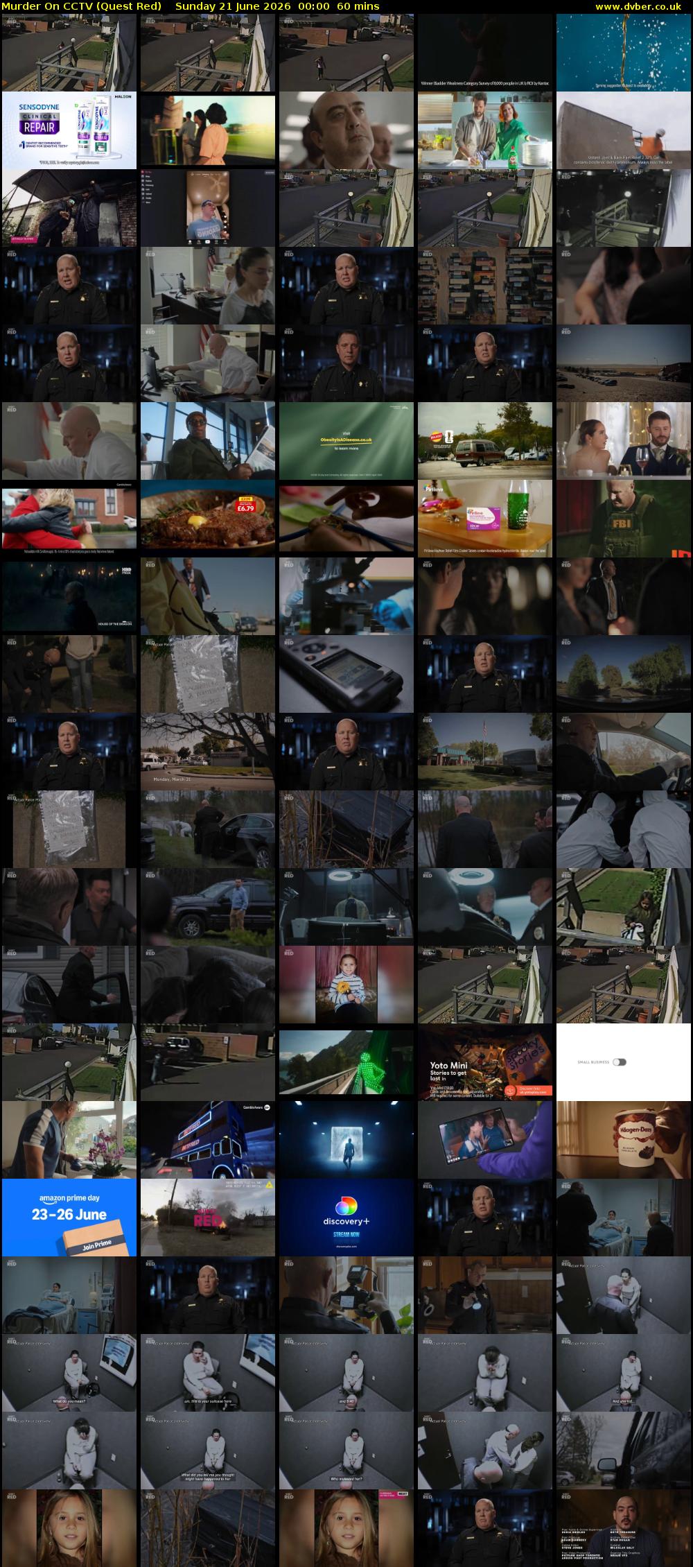 Murder On CCTV (Quest Red) Sunday 21 June 2026 00:00 - 01:00