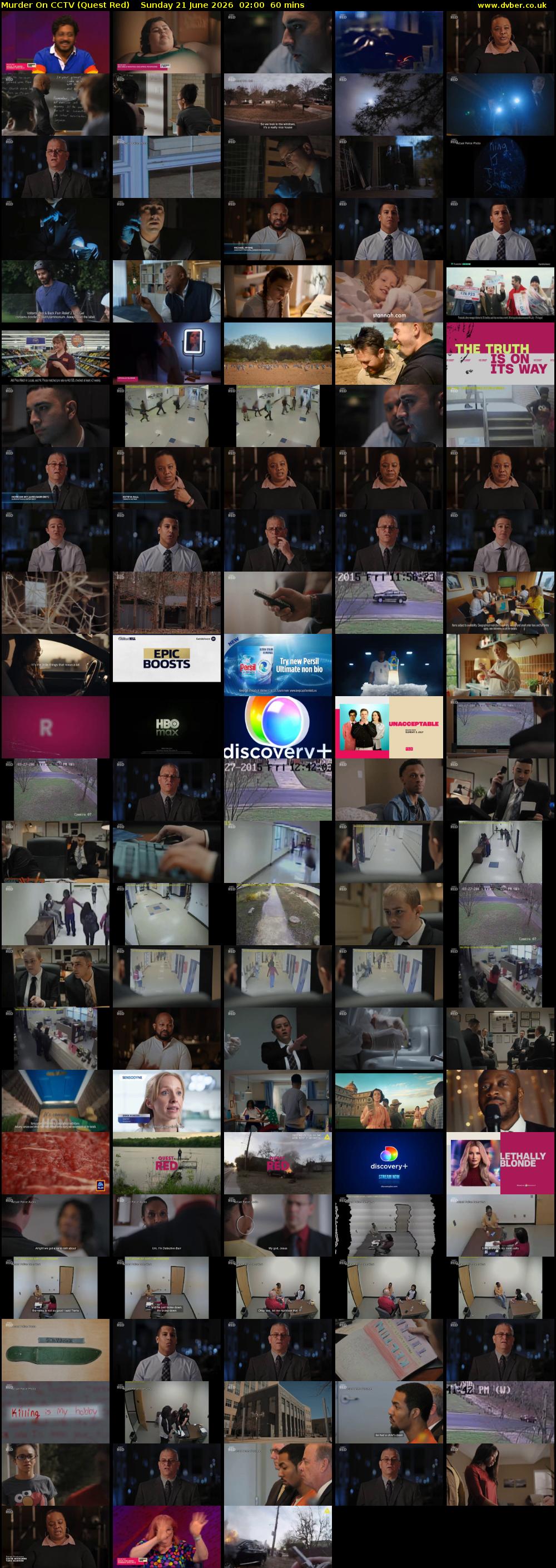 Murder On CCTV (Quest Red) Sunday 21 June 2026 02:00 - 03:00