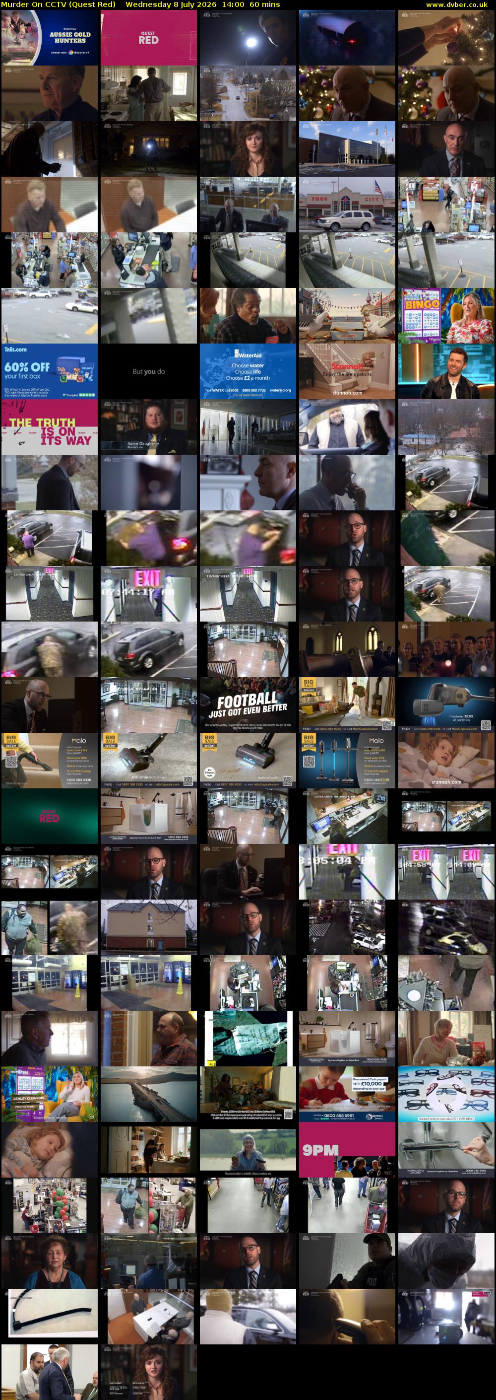 Murder On CCTV (Quest Red) Wednesday 8 July 2026 14:00 - 15:00