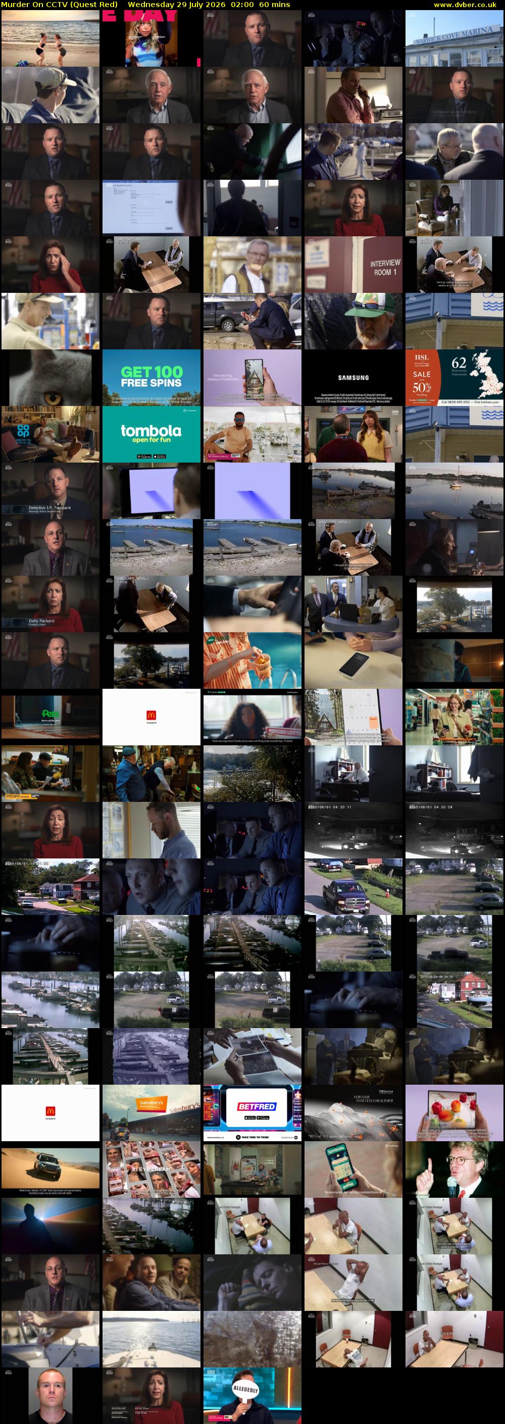 Murder On CCTV (Quest Red) Wednesday 29 July 2026 02:00 - 03:00