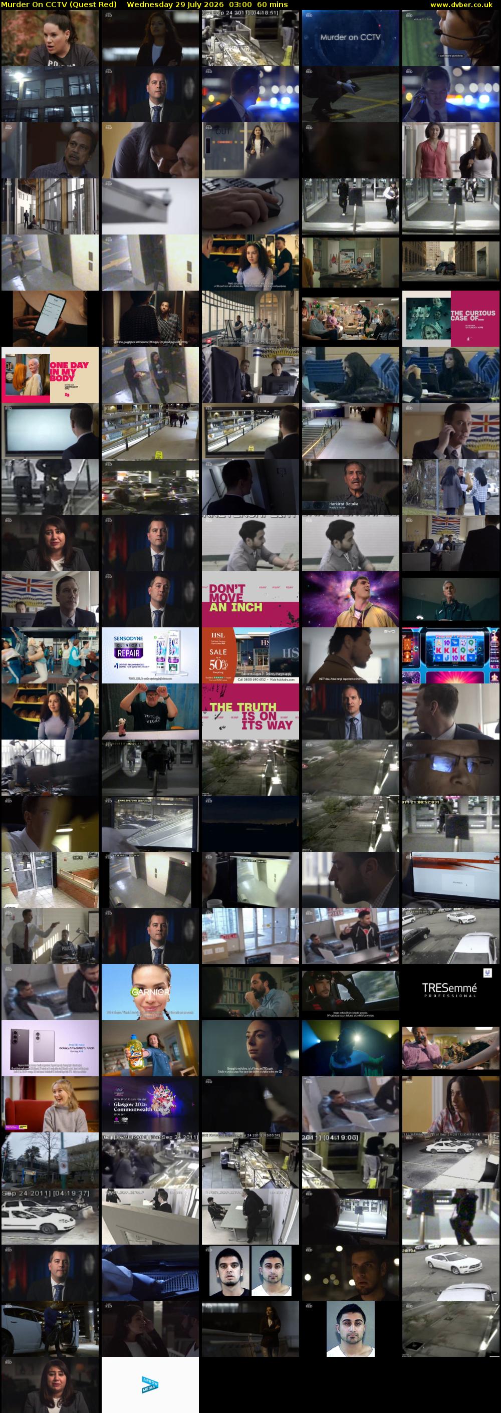 Murder On CCTV (Quest Red) Wednesday 29 July 2026 03:00 - 04:00