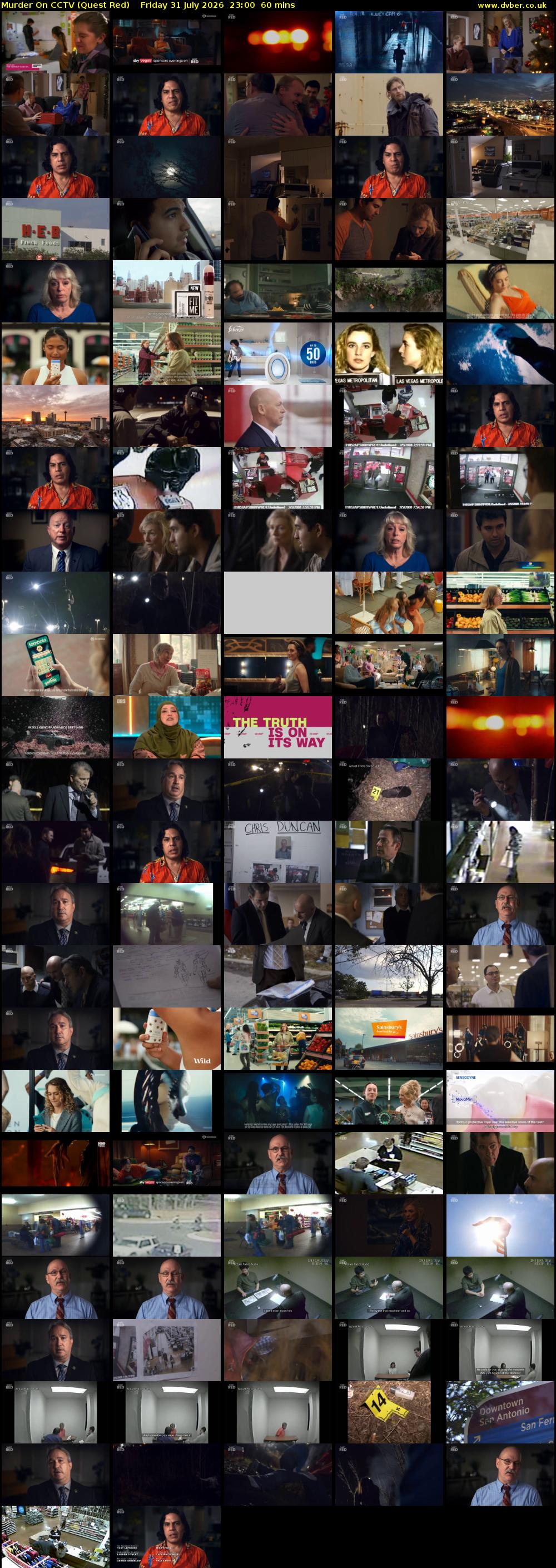 Murder On CCTV (Quest Red) Friday 31 July 2026 23:00 - 00:00