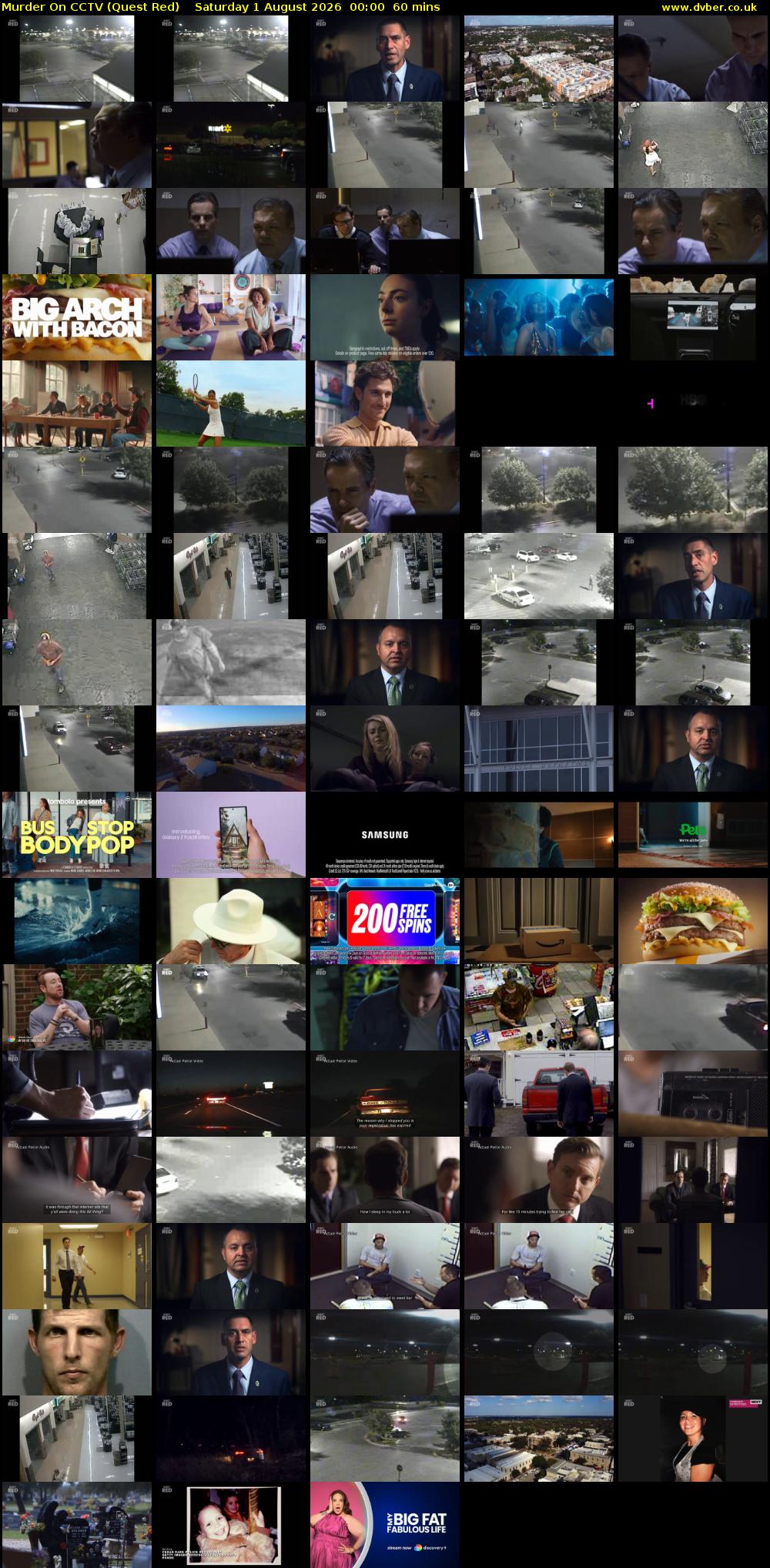 Murder On CCTV (Quest Red) Saturday 1 August 2026 00:00 - 01:00