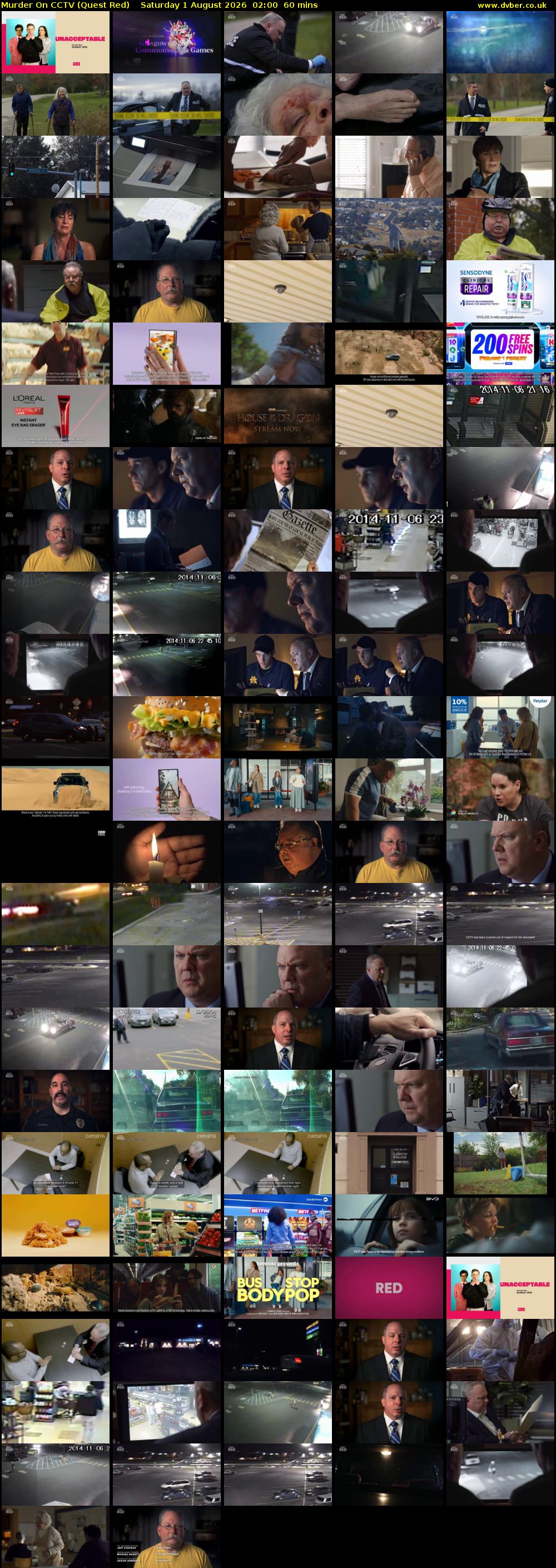 Murder On CCTV (Quest Red) Saturday 1 August 2026 02:00 - 03:00