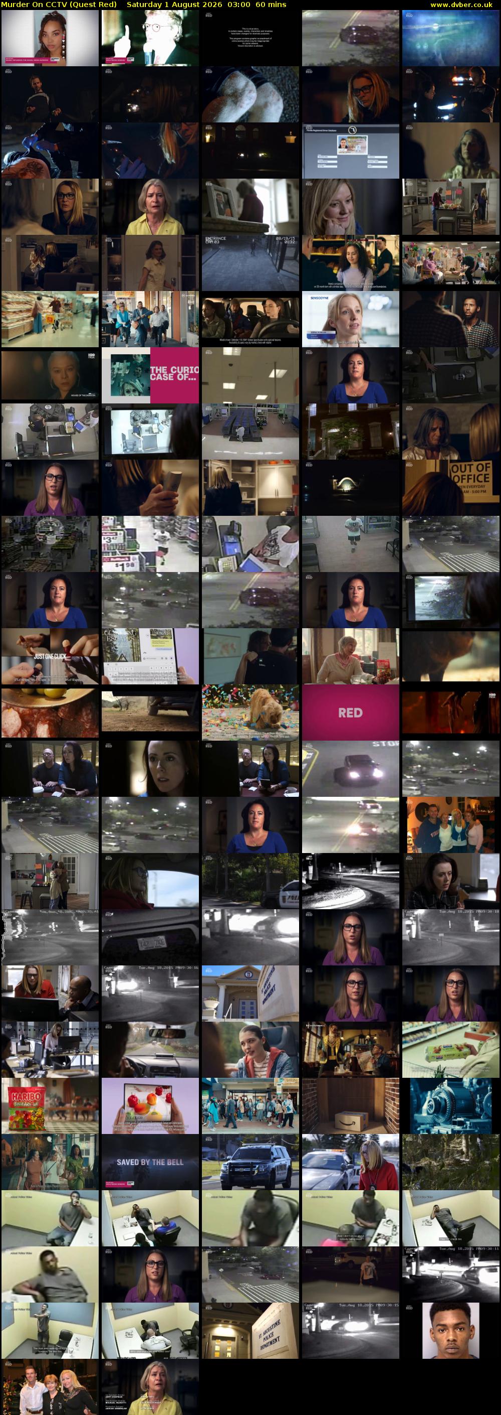 Murder On CCTV (Quest Red) Saturday 1 August 2026 03:00 - 04:00