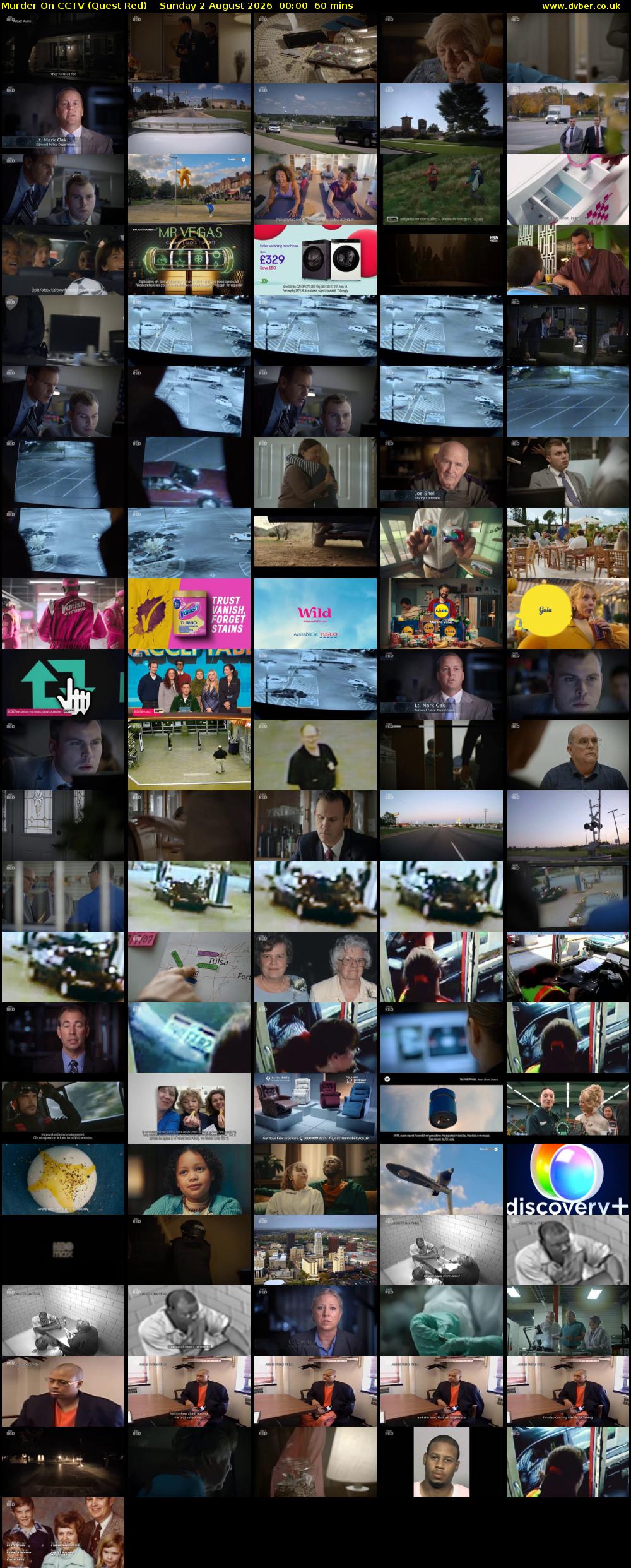 Murder On CCTV (Quest Red) Sunday 2 August 2026 00:00 - 01:00