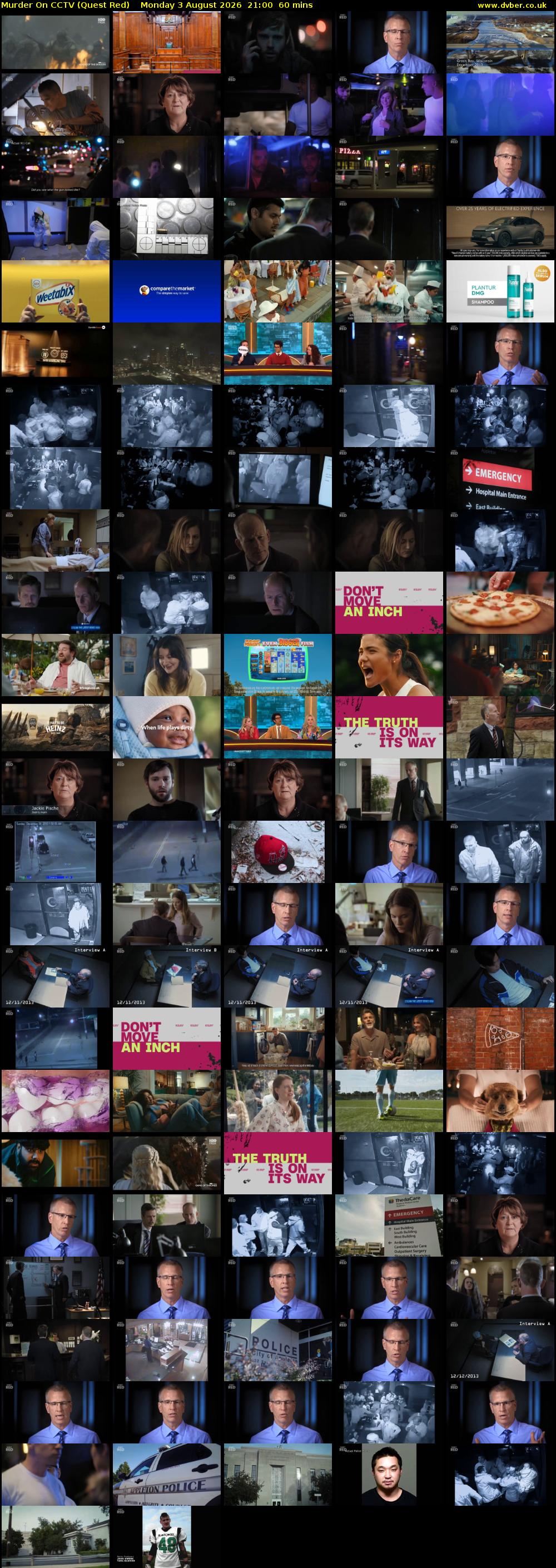 Murder On CCTV (Quest Red) Monday 3 August 2026 21:00 - 22:00