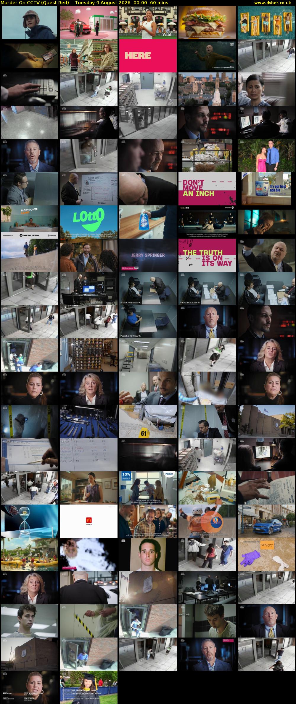 Murder On CCTV (Quest Red) Tuesday 4 August 2026 00:00 - 01:00