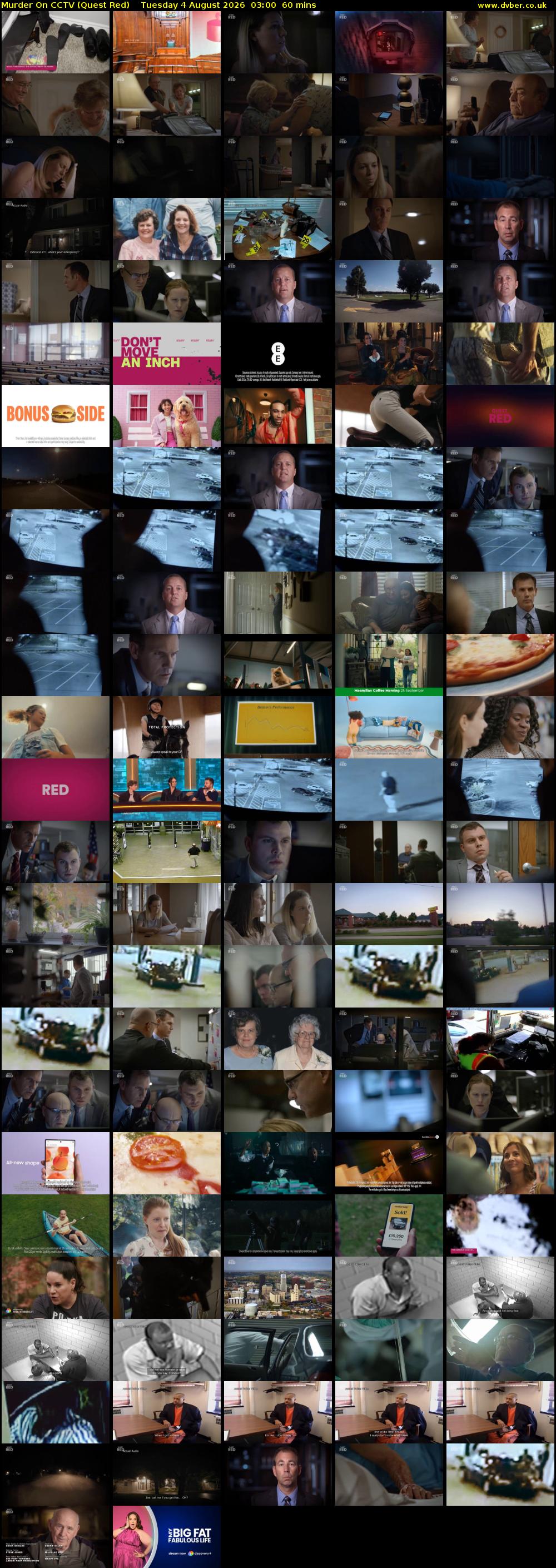 Murder On CCTV (Quest Red) Tuesday 4 August 2026 03:00 - 04:00