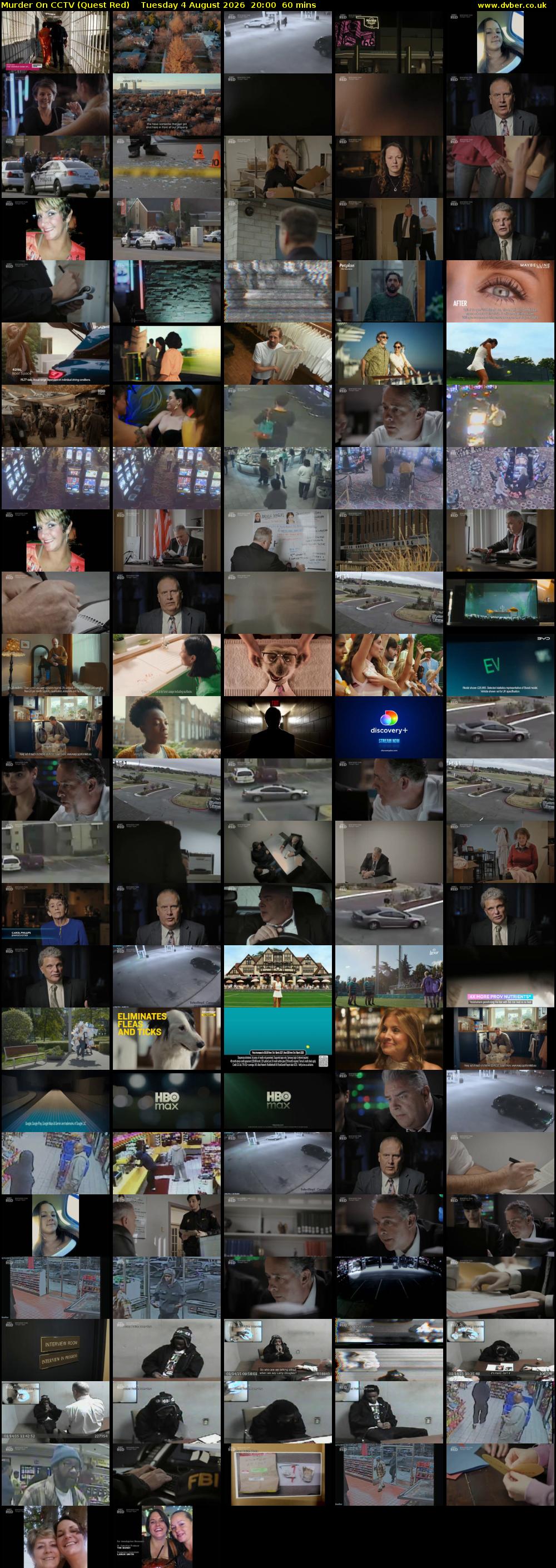 Murder On CCTV (Quest Red) Tuesday 4 August 2026 20:00 - 21:00