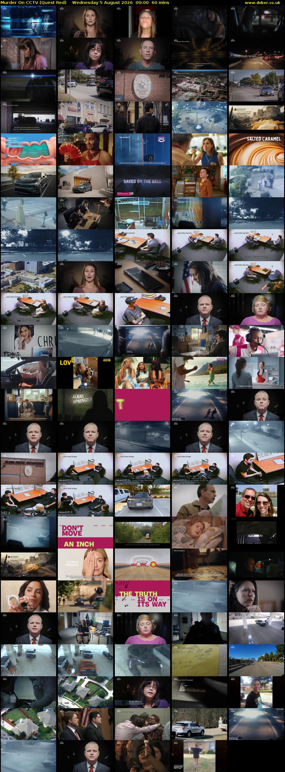 Murder On CCTV (Quest Red) Wednesday 5 August 2026 00:00 - 01:00