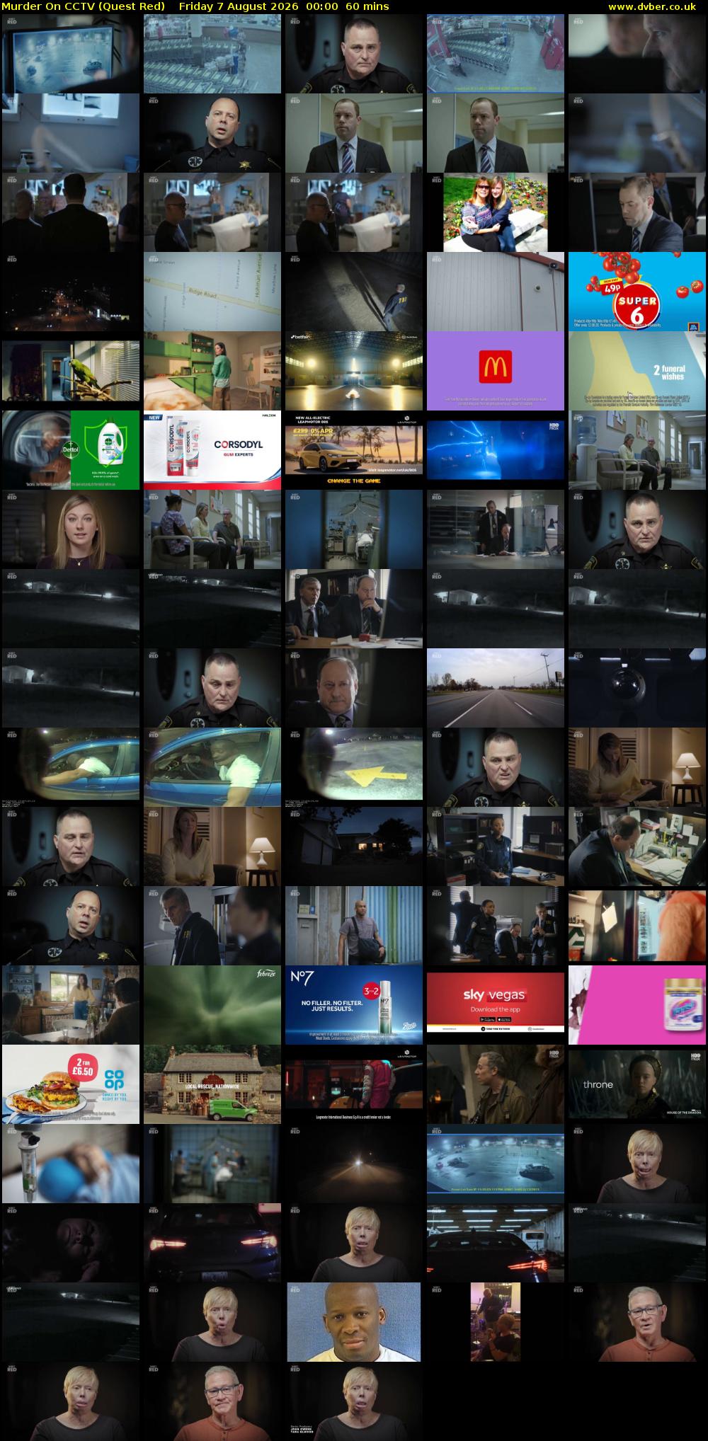 Murder On CCTV (Quest Red) Friday 7 August 2026 00:00 - 01:00