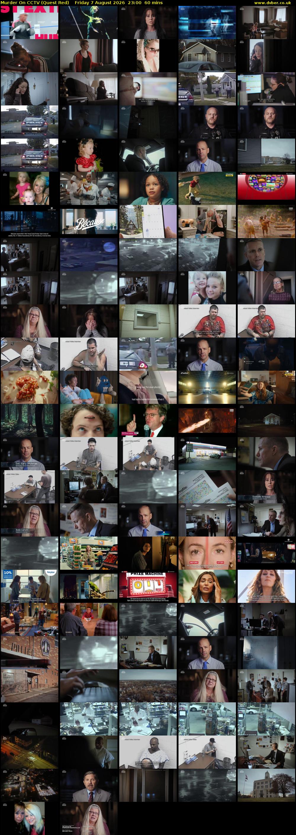 Murder On CCTV (Quest Red) Friday 7 August 2026 23:00 - 00:00