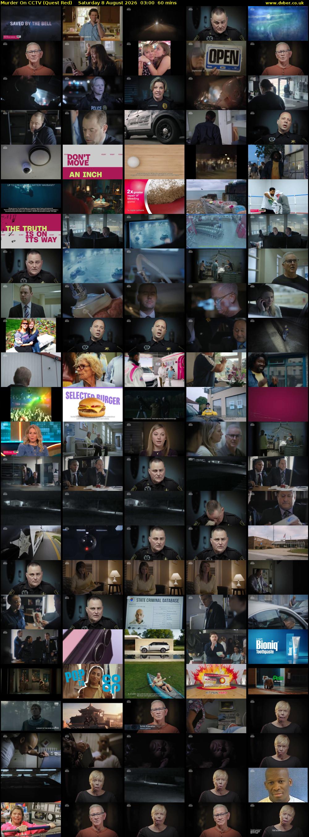 Murder On CCTV (Quest Red) Saturday 8 August 2026 03:00 - 04:00