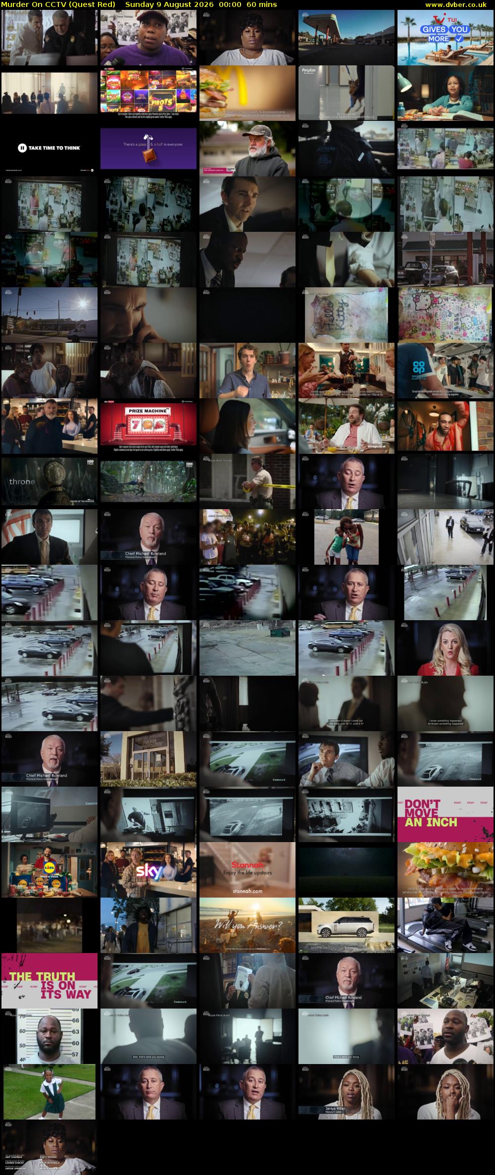 Murder On CCTV (Quest Red) Sunday 9 August 2026 00:00 - 01:00