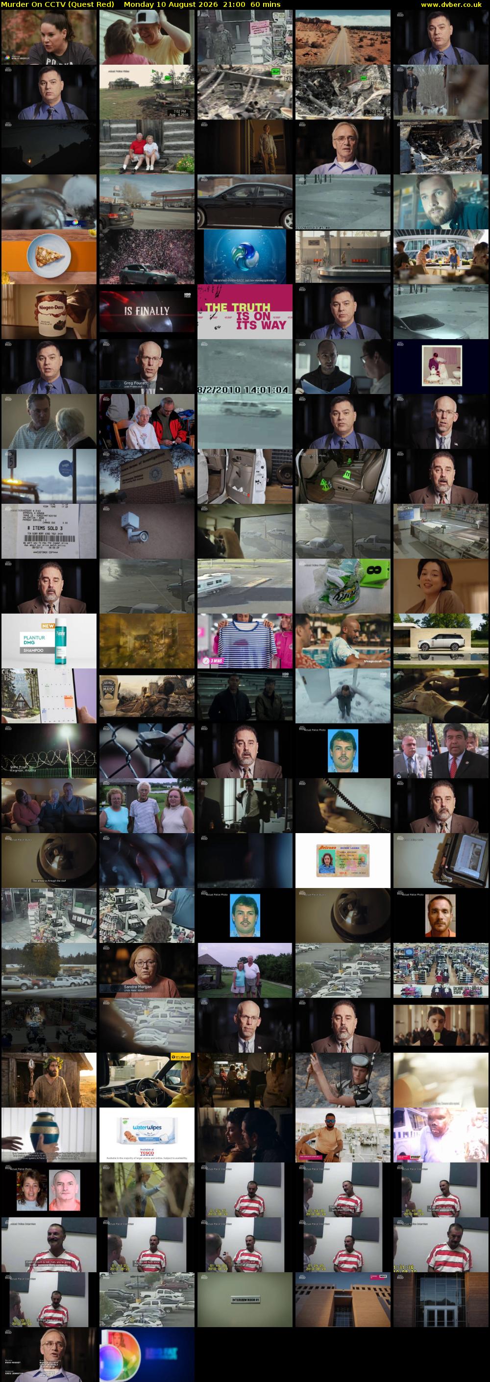 Murder On CCTV (Quest Red) Monday 10 August 2026 21:00 - 22:00