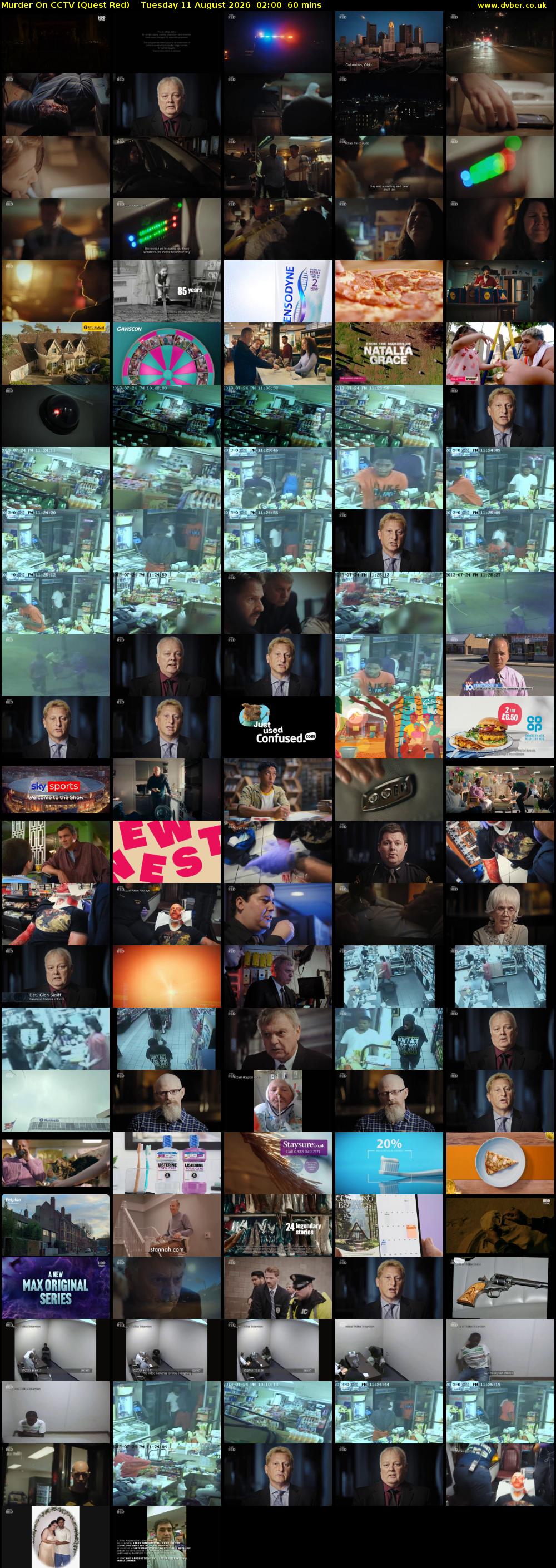 Murder On CCTV (Quest Red) Tuesday 11 August 2026 02:00 - 03:00