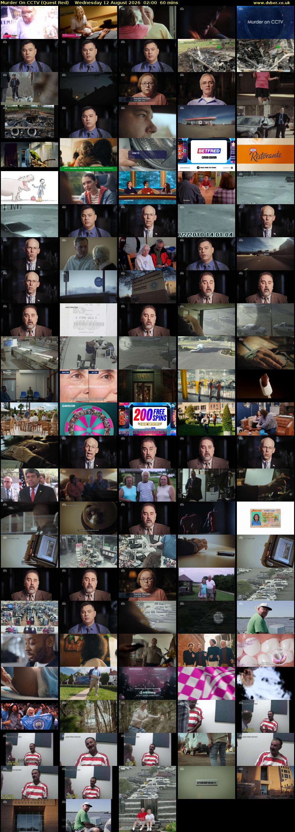 Murder On CCTV (Quest Red) Wednesday 12 August 2026 02:00 - 03:00