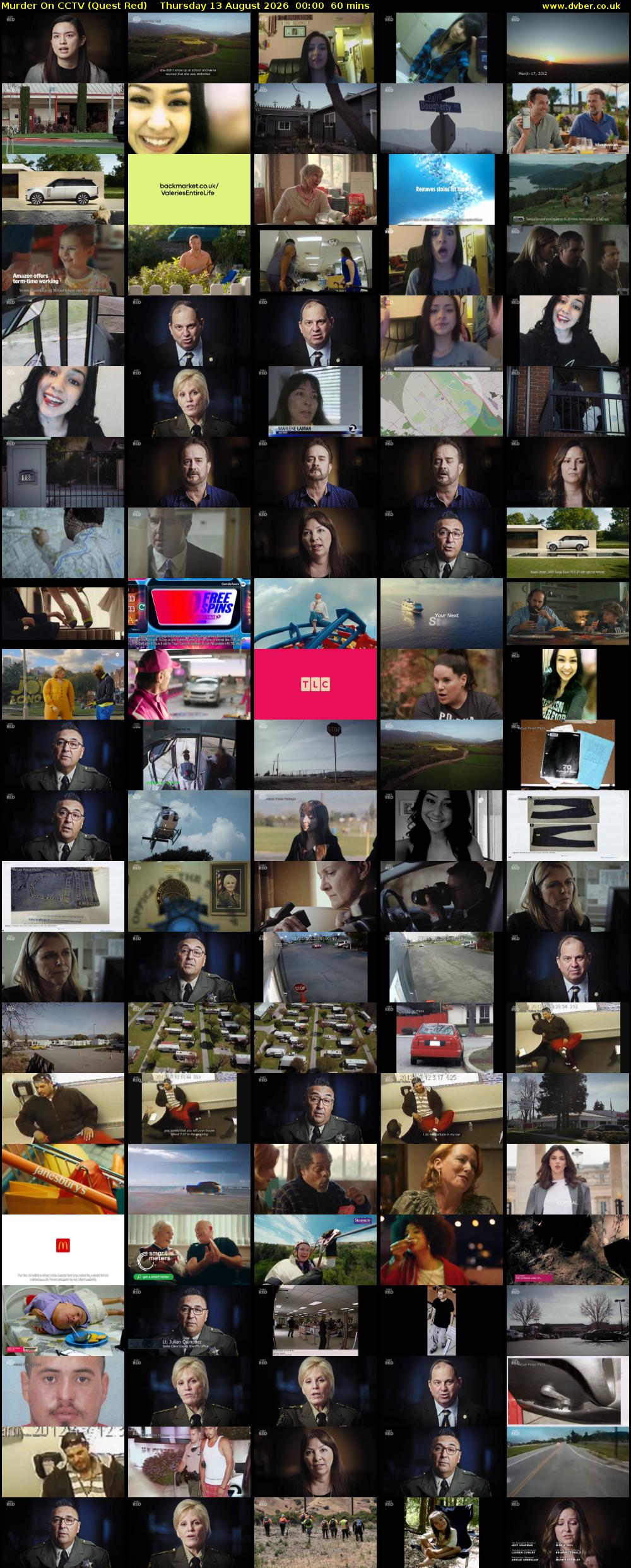 Murder On CCTV (Quest Red) Thursday 13 August 2026 00:00 - 01:00