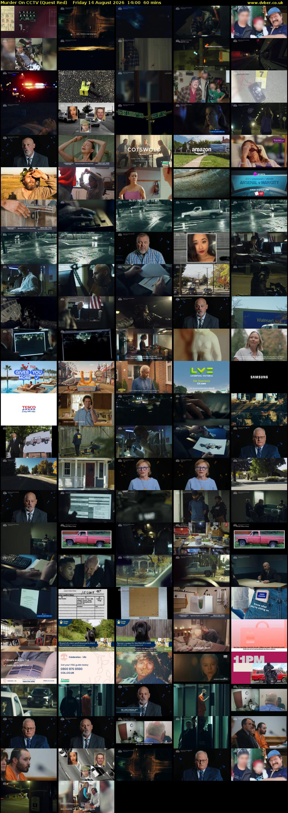 Murder On CCTV (Quest Red) Friday 14 August 2026 14:00 - 15:00