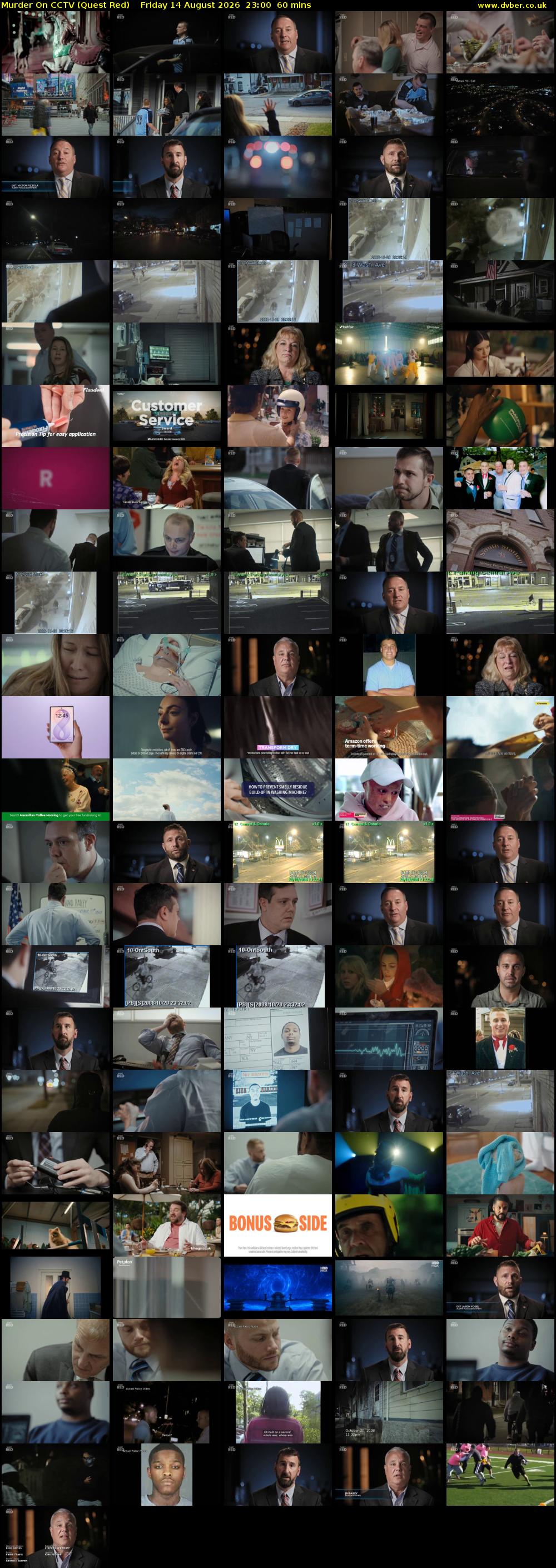 Murder On CCTV (Quest Red) Friday 14 August 2026 23:00 - 00:00