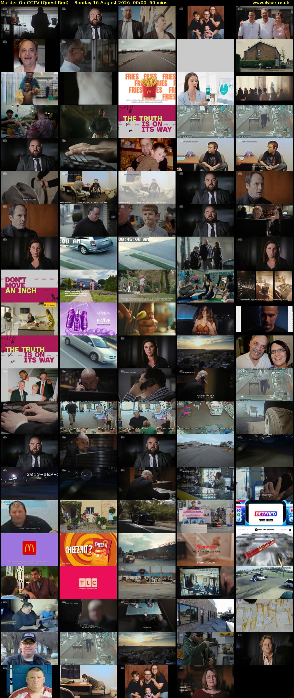 Murder On CCTV (Quest Red) Sunday 16 August 2026 00:00 - 01:00