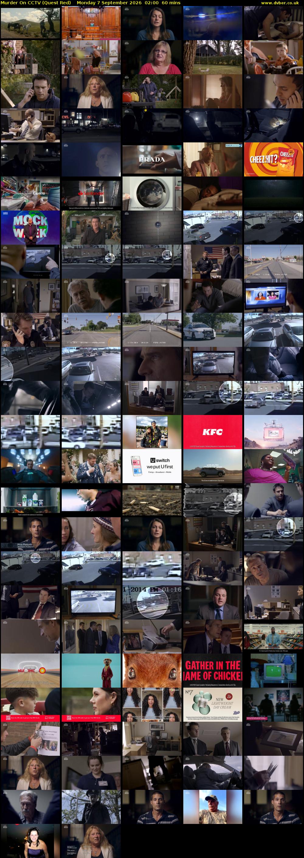 Murder On CCTV (Quest Red) Monday 7 September 2026 02:00 - 03:00