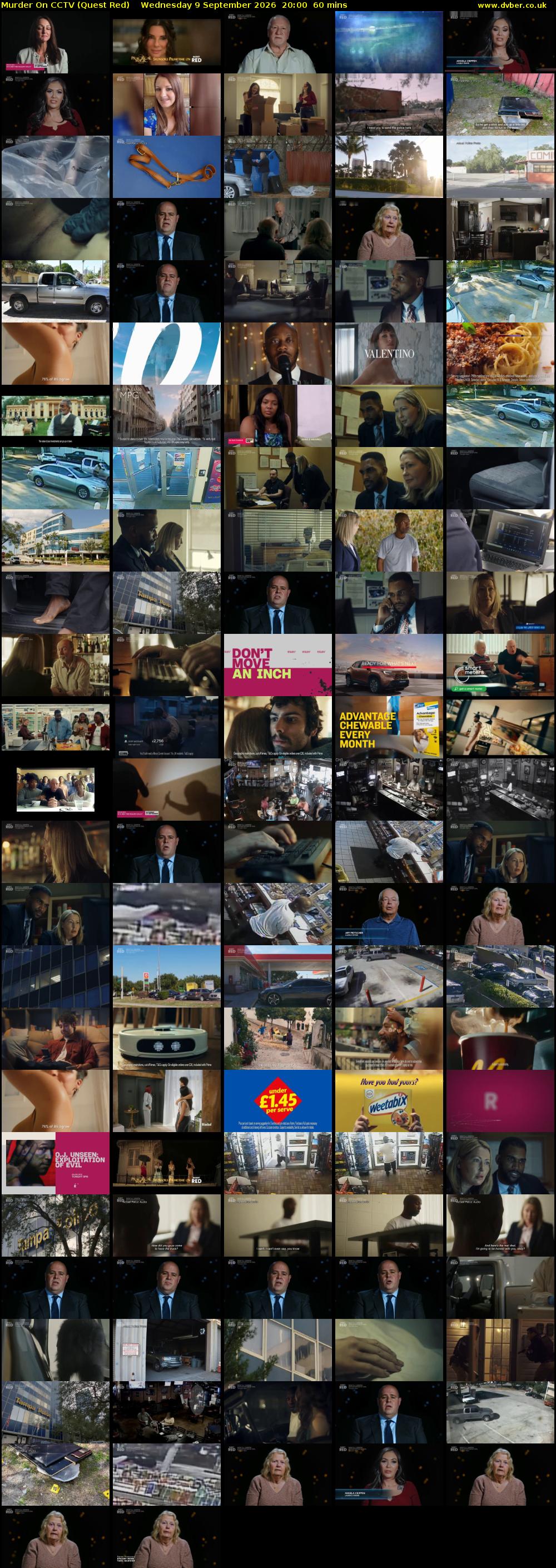 Murder On CCTV (Quest Red) Wednesday 9 September 2026 20:00 - 21:00