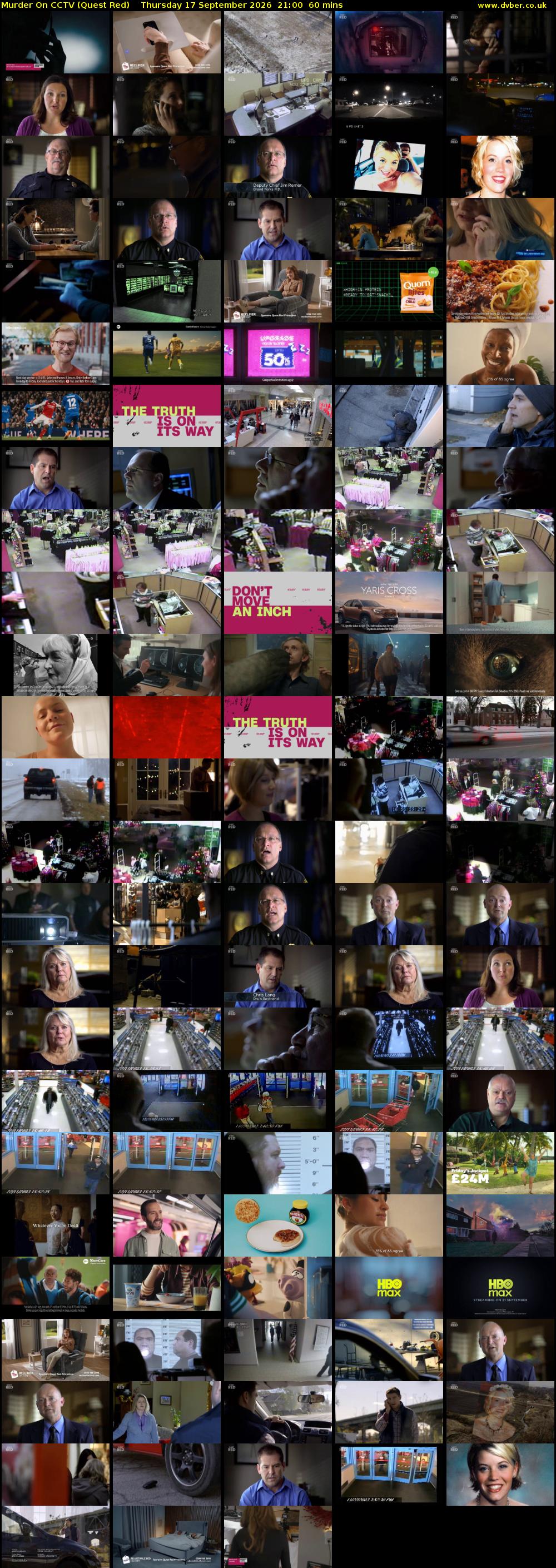 Murder On CCTV (Quest Red) Thursday 17 September 2026 21:00 - 22:00