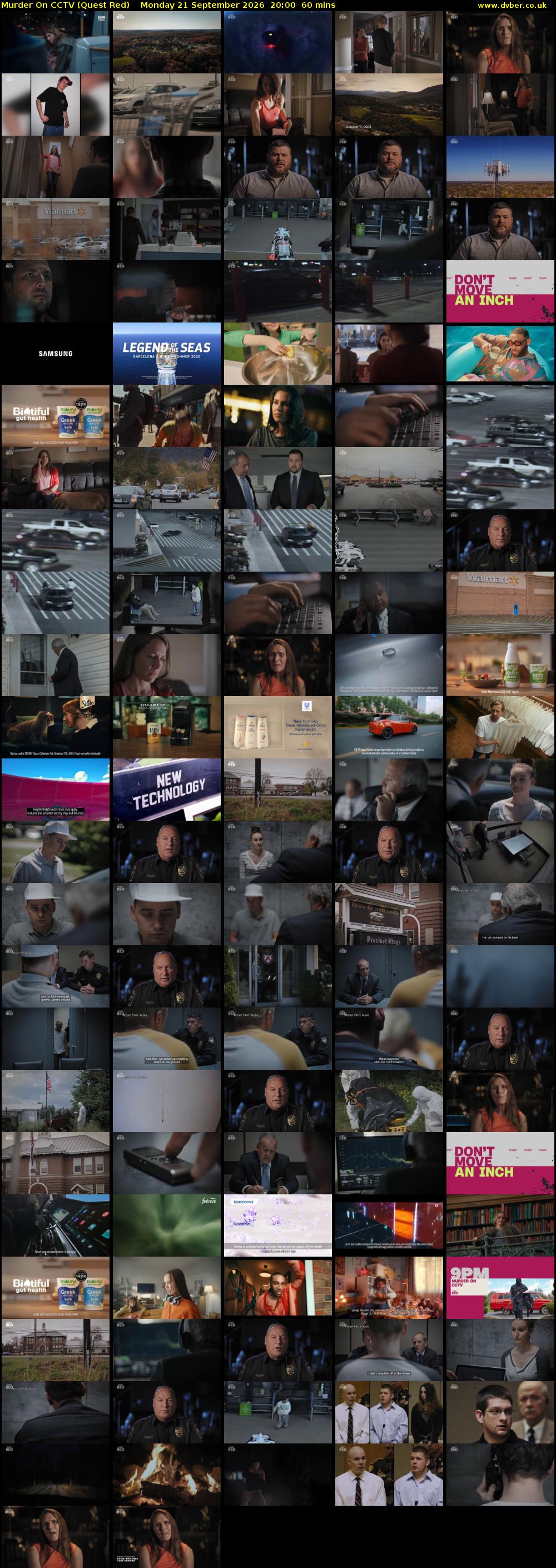 Murder On CCTV (Quest Red) Monday 21 September 2026 20:00 - 21:00