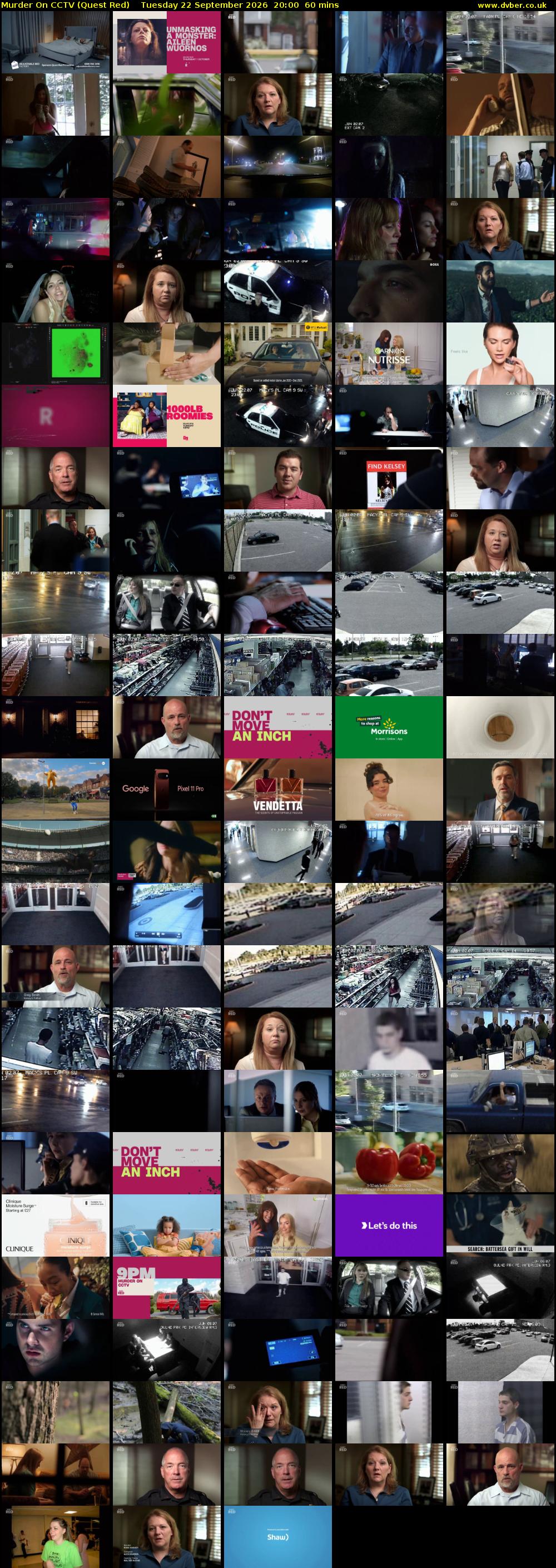 Murder On CCTV (Quest Red) Tuesday 22 September 2026 20:00 - 21:00