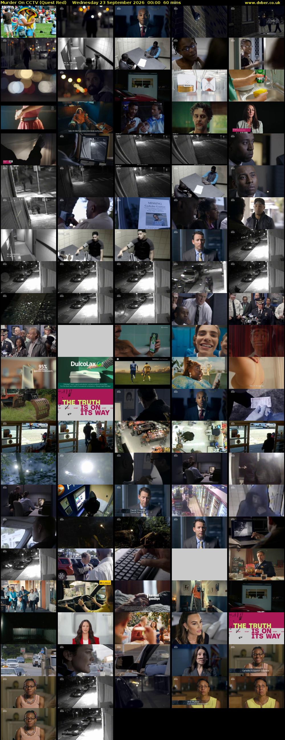 Murder On CCTV (Quest Red) Wednesday 23 September 2026 00:00 - 01:00