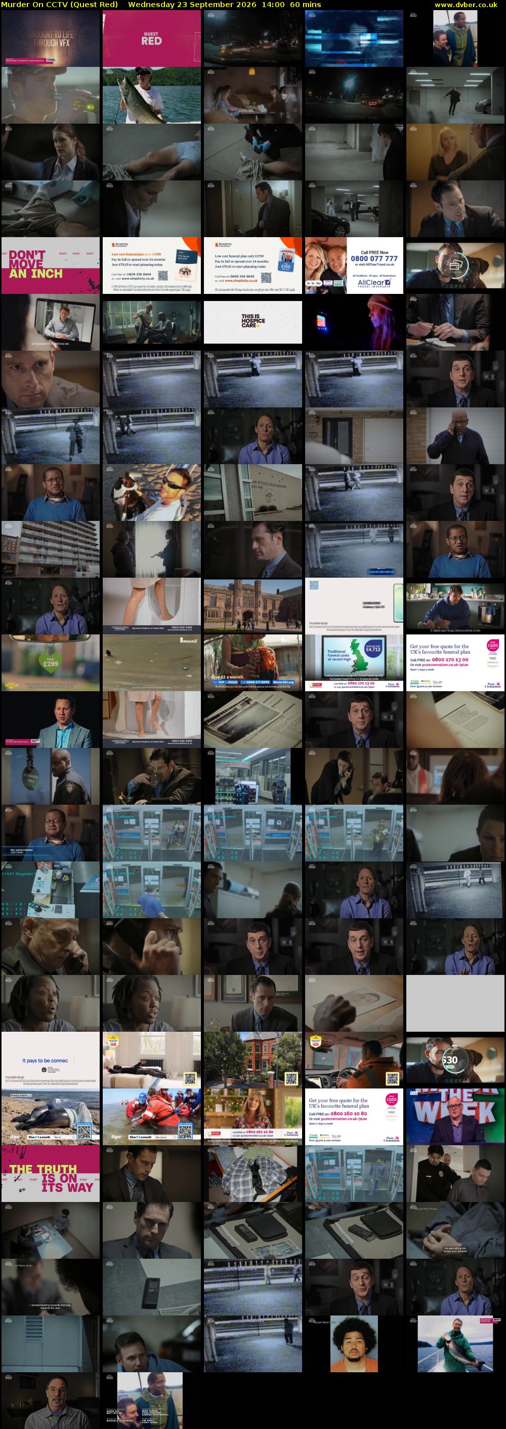 Murder On CCTV (Quest Red) Wednesday 23 September 2026 14:00 - 15:00